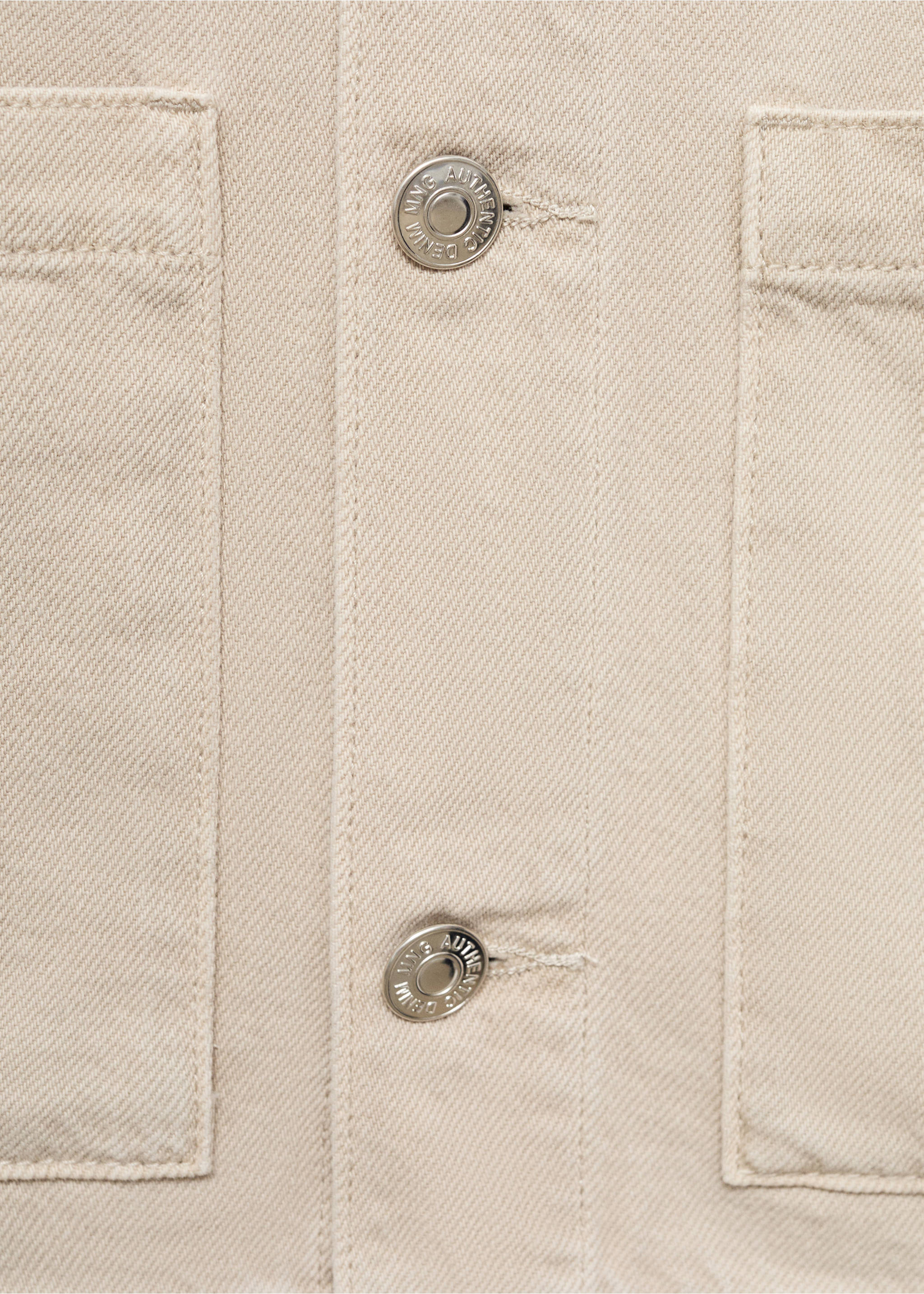 Sobrecamisa vaquera bolsillos - Detalle del artículo 0, Beige. Ref: 17091249-00.