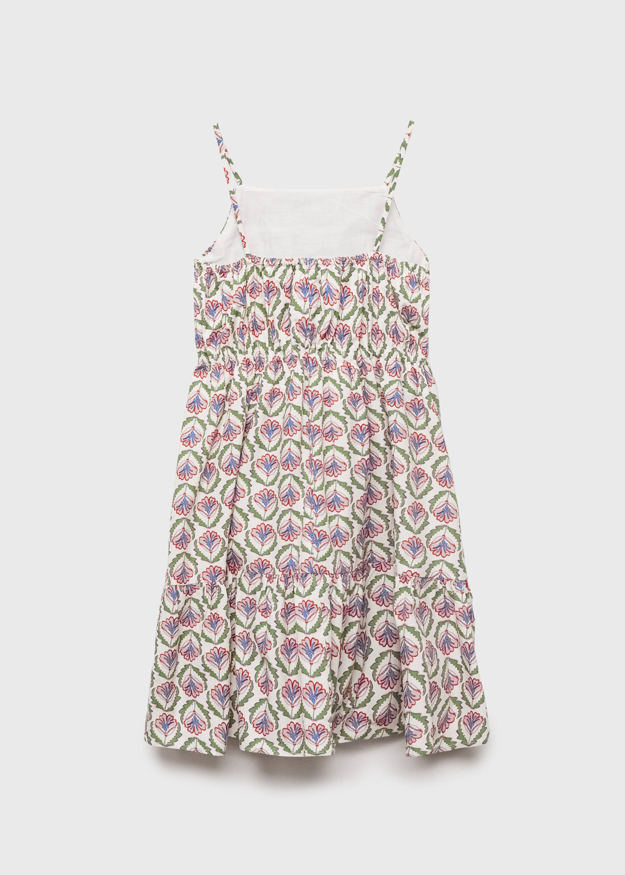 Midi printed dress - Reverse of the article