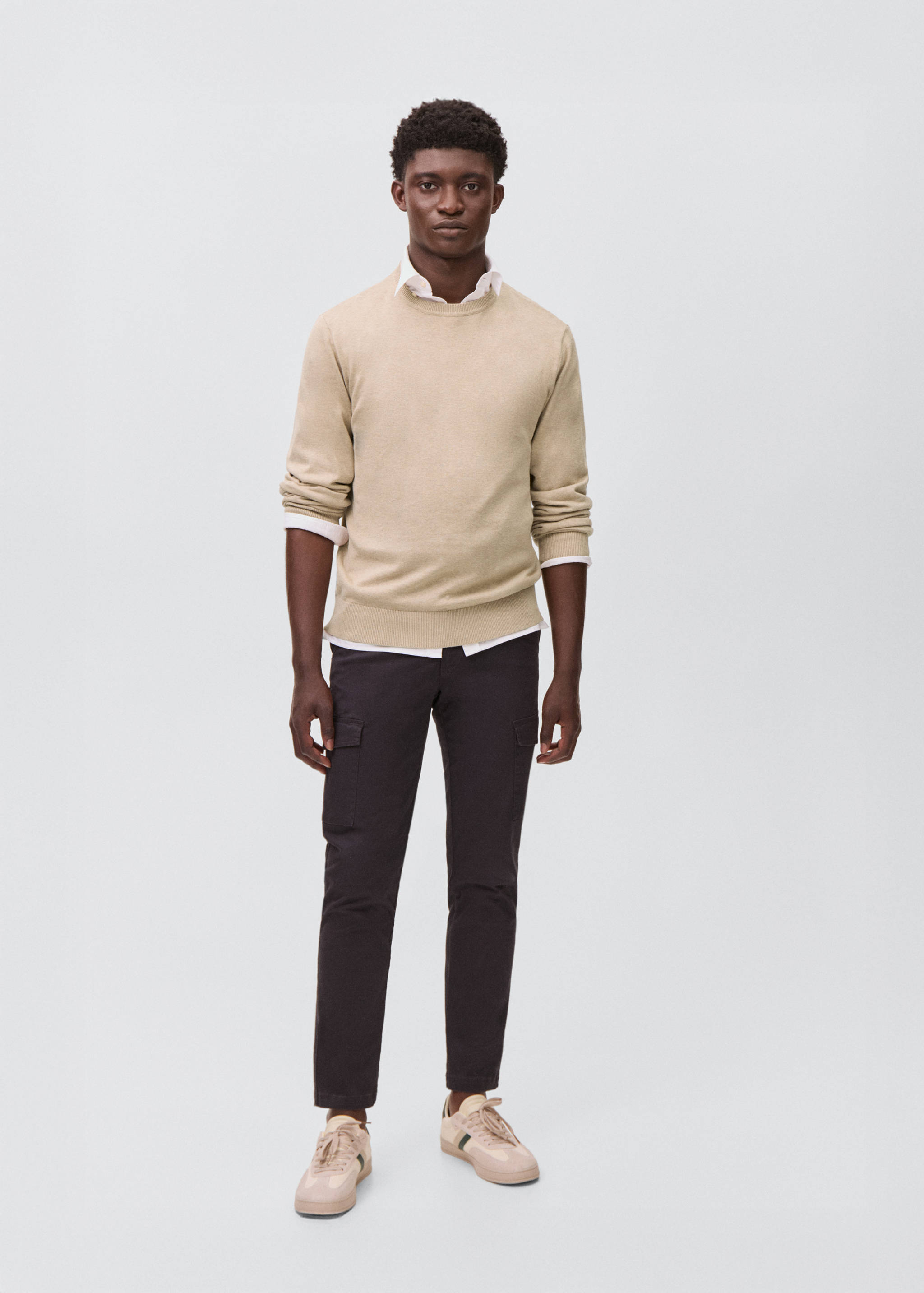 Pull-over maille coton - Plan général