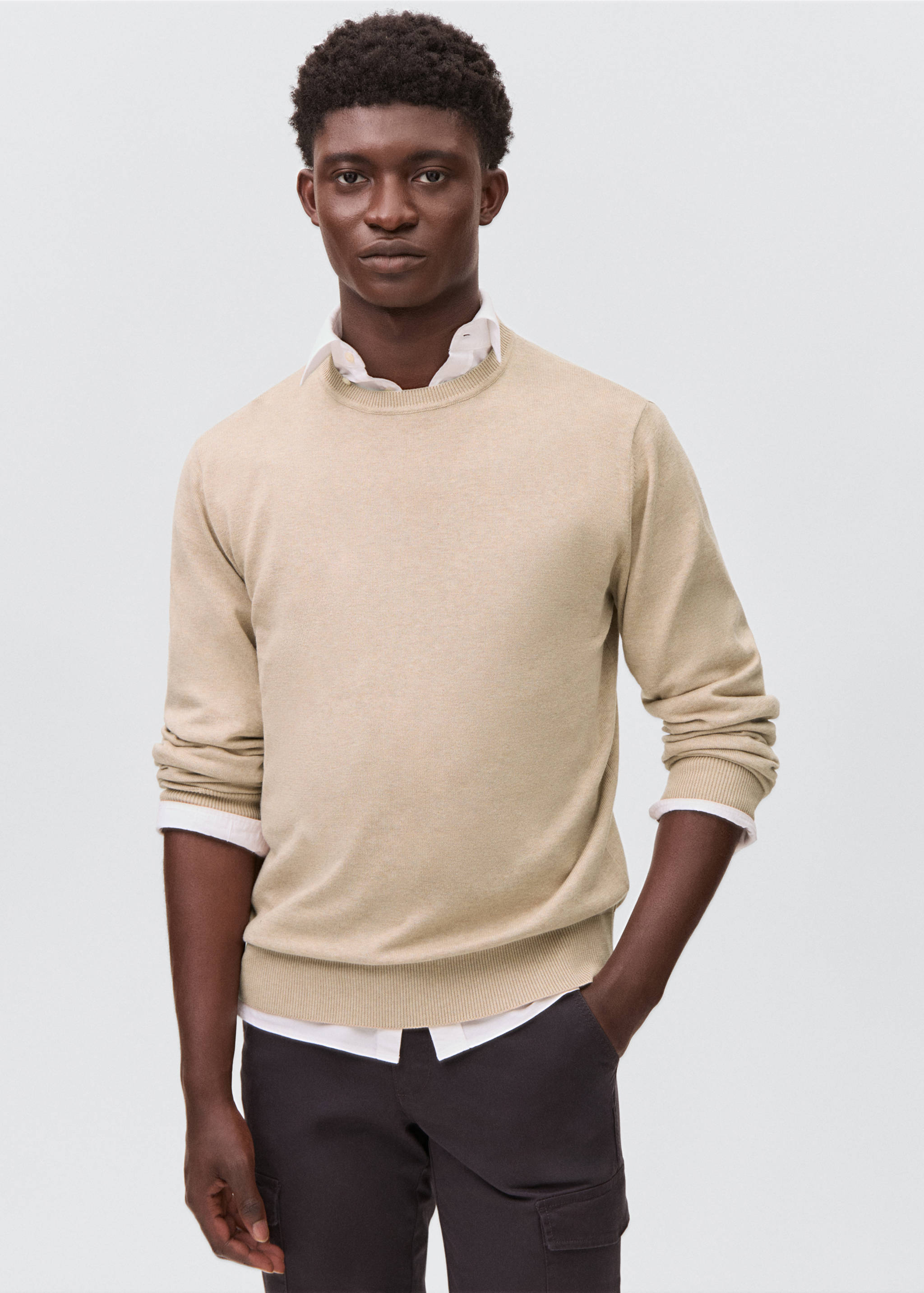 Pull-over maille coton - Plan moyen