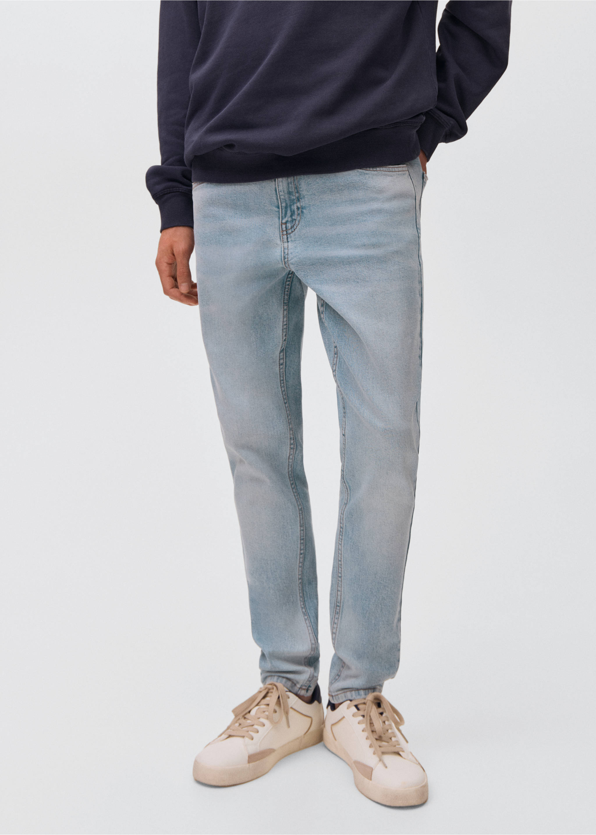 Jeans skinny fit - Plano medio, Azul claro. Ref: 17091252-00.