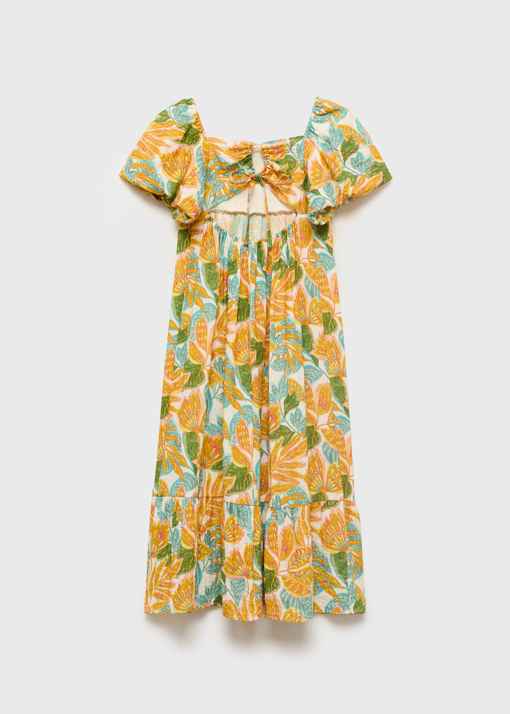 Tropical print dress - Reverse of the article
