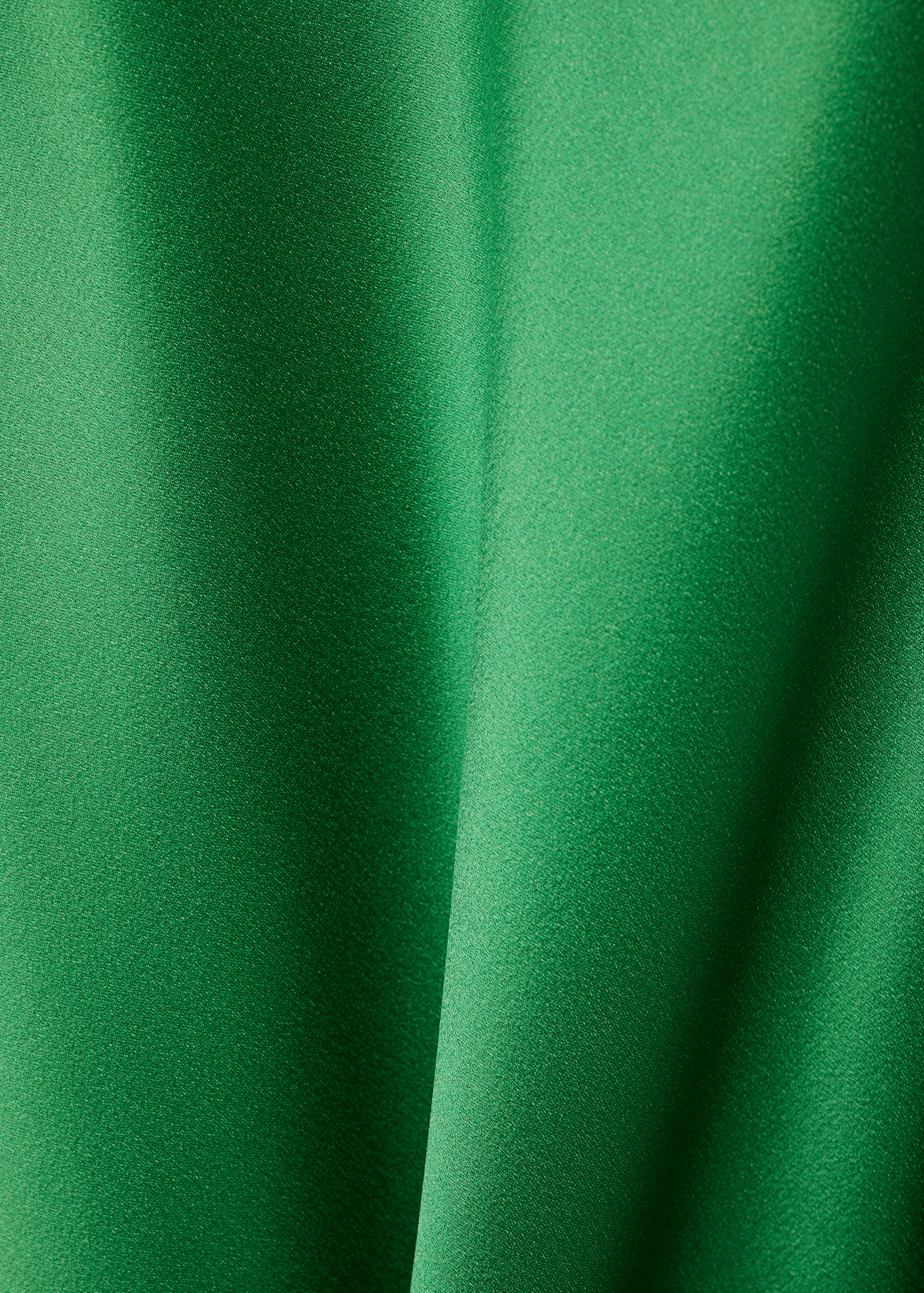 Satin-effect dress with corset neckline - Details of the article 0