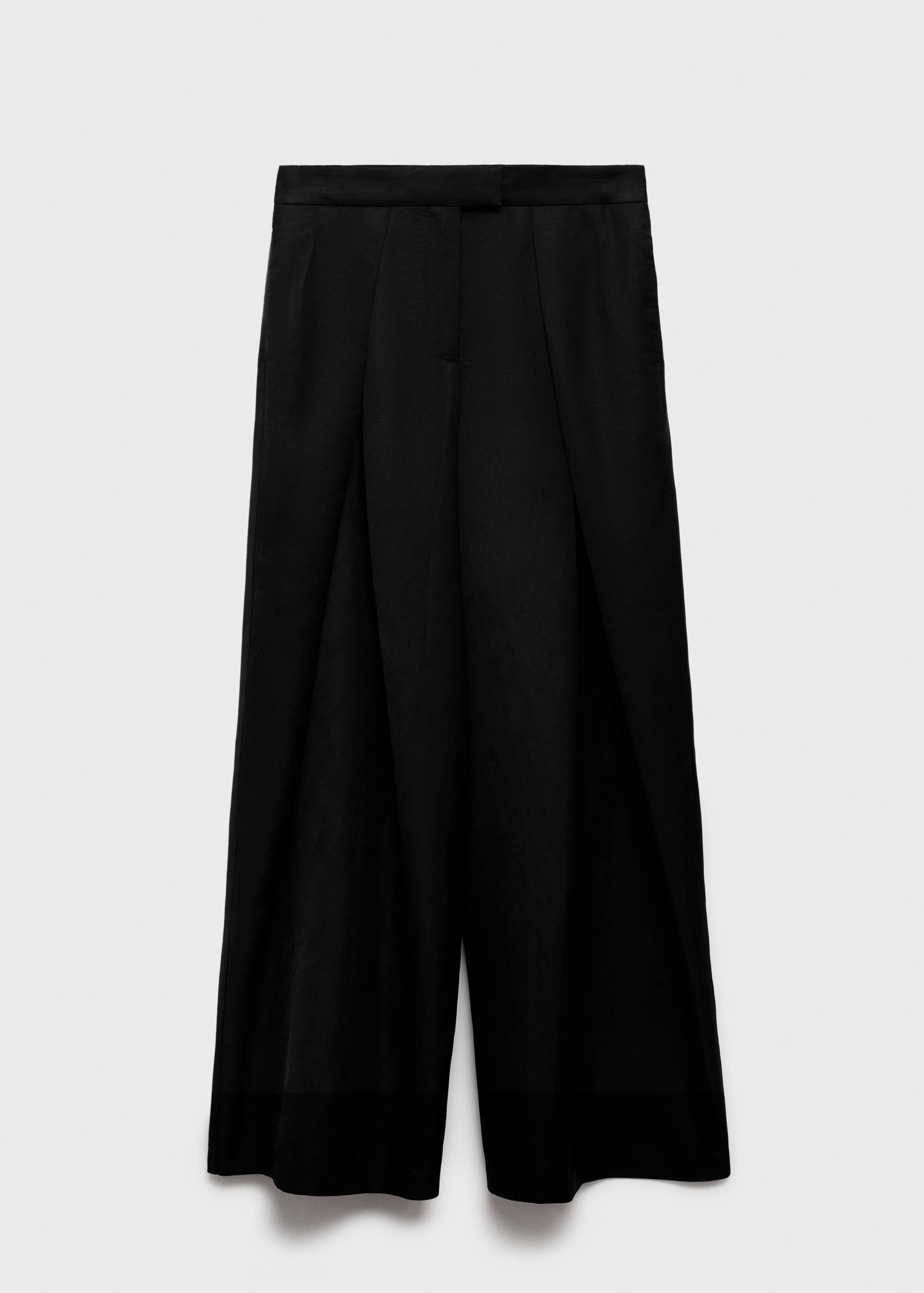 Wide leg pleated trousers - Article without model