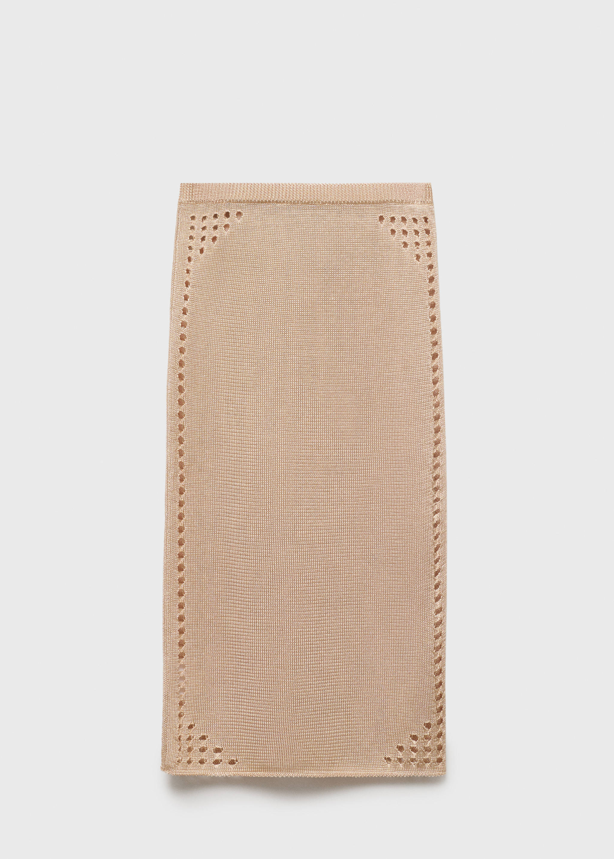 Lurex pencil skirt with openwork details - Article without model