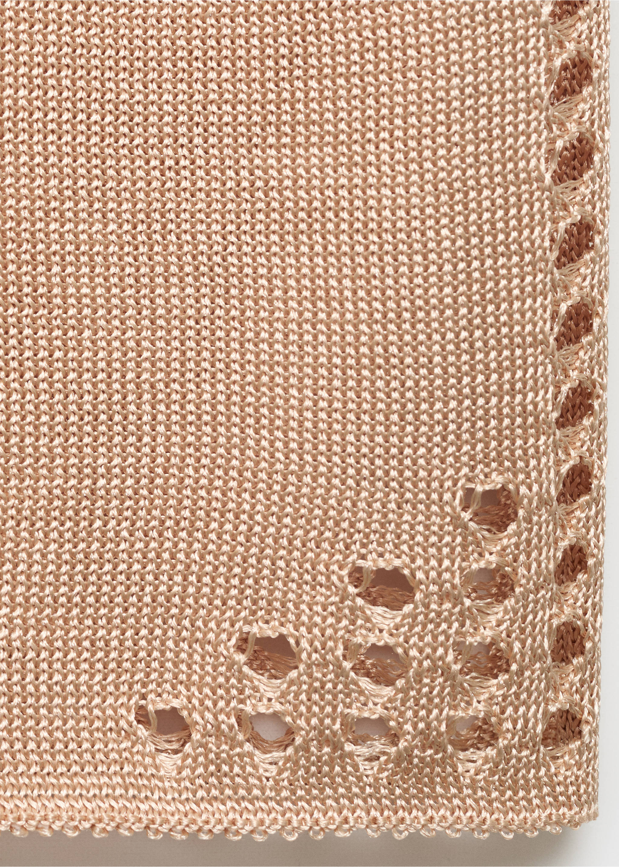 Falda lúrex lápiz detalles calados - Detalle del artículo 0, Oro. Ref: 17091265-00.