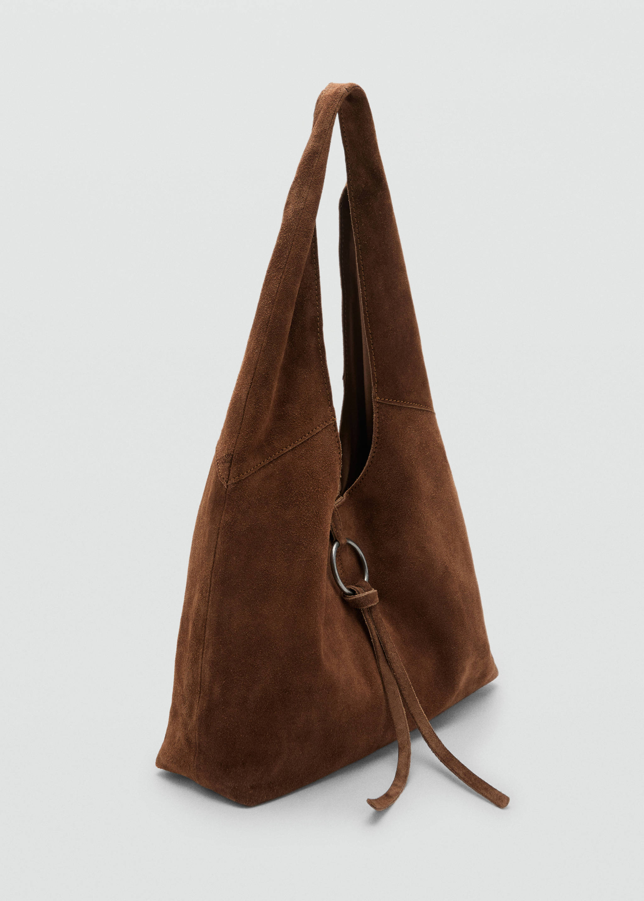 Leather tote bag - Medium plane