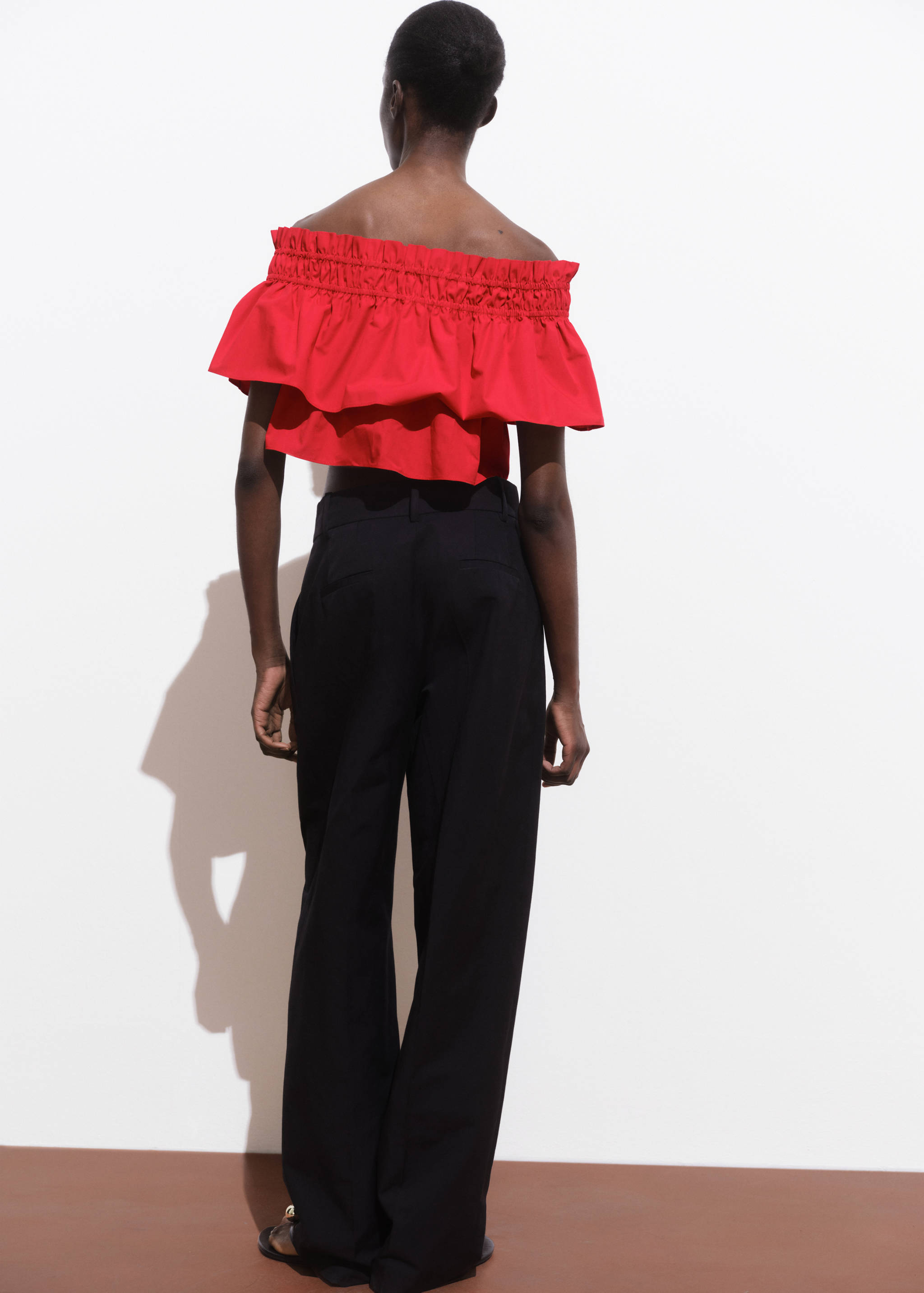 Top palabra de honor con volante - Reverso del artículo