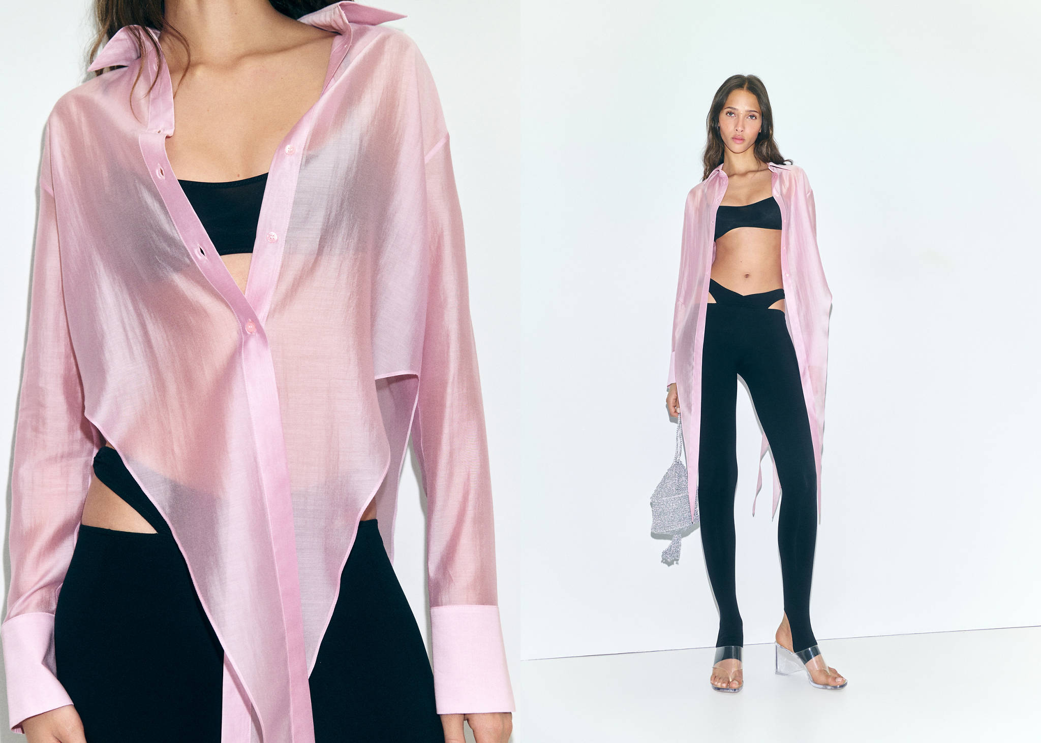 Lyocell shirt with peak finish - Panoramic plane