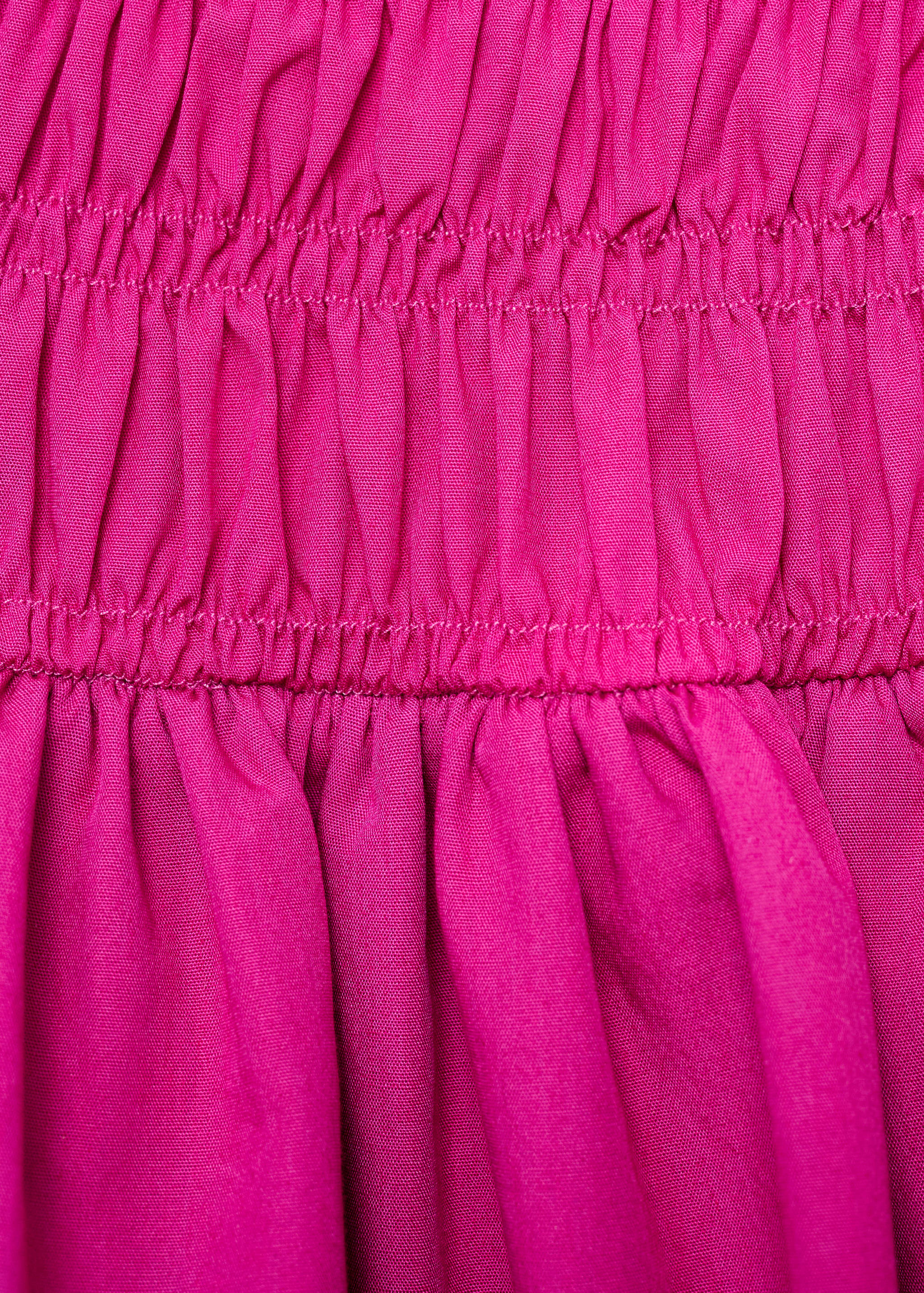 Short gathered balloon dress - Details of the article 8