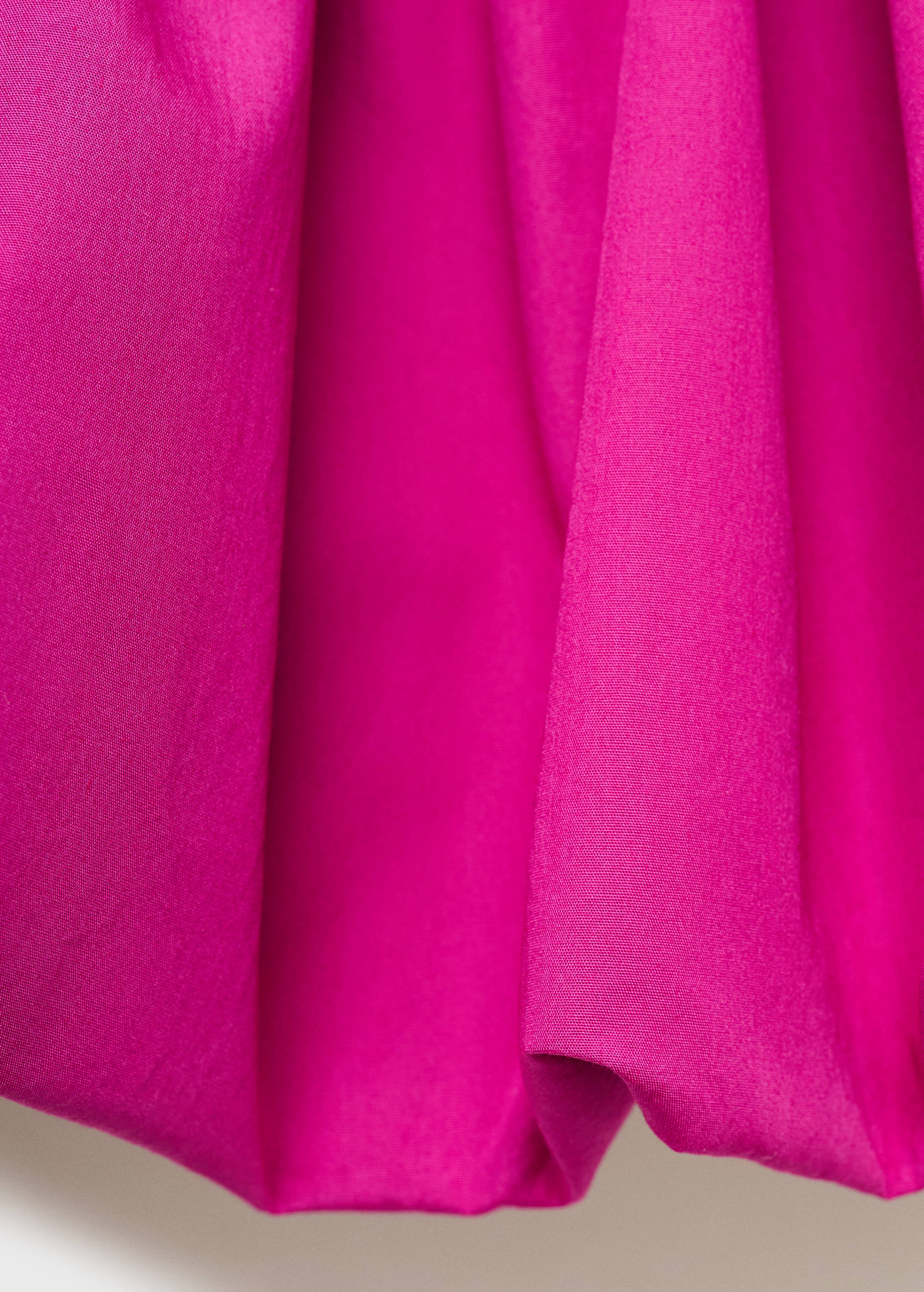 Short gathered balloon dress - Details of the article 0