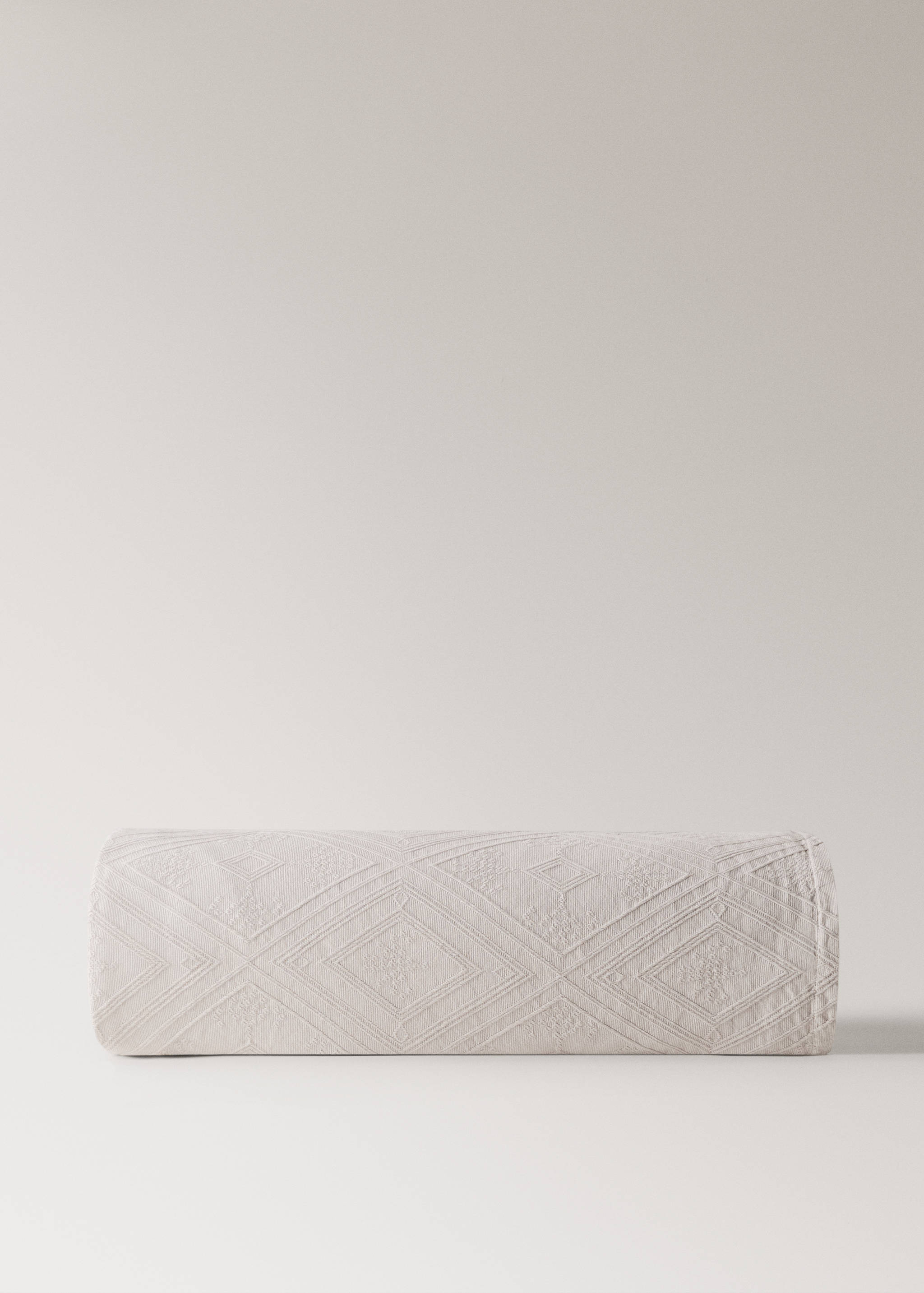 Överkast i bomullsjacquard med romber för 90/105 cm säng - Artikel utan modell