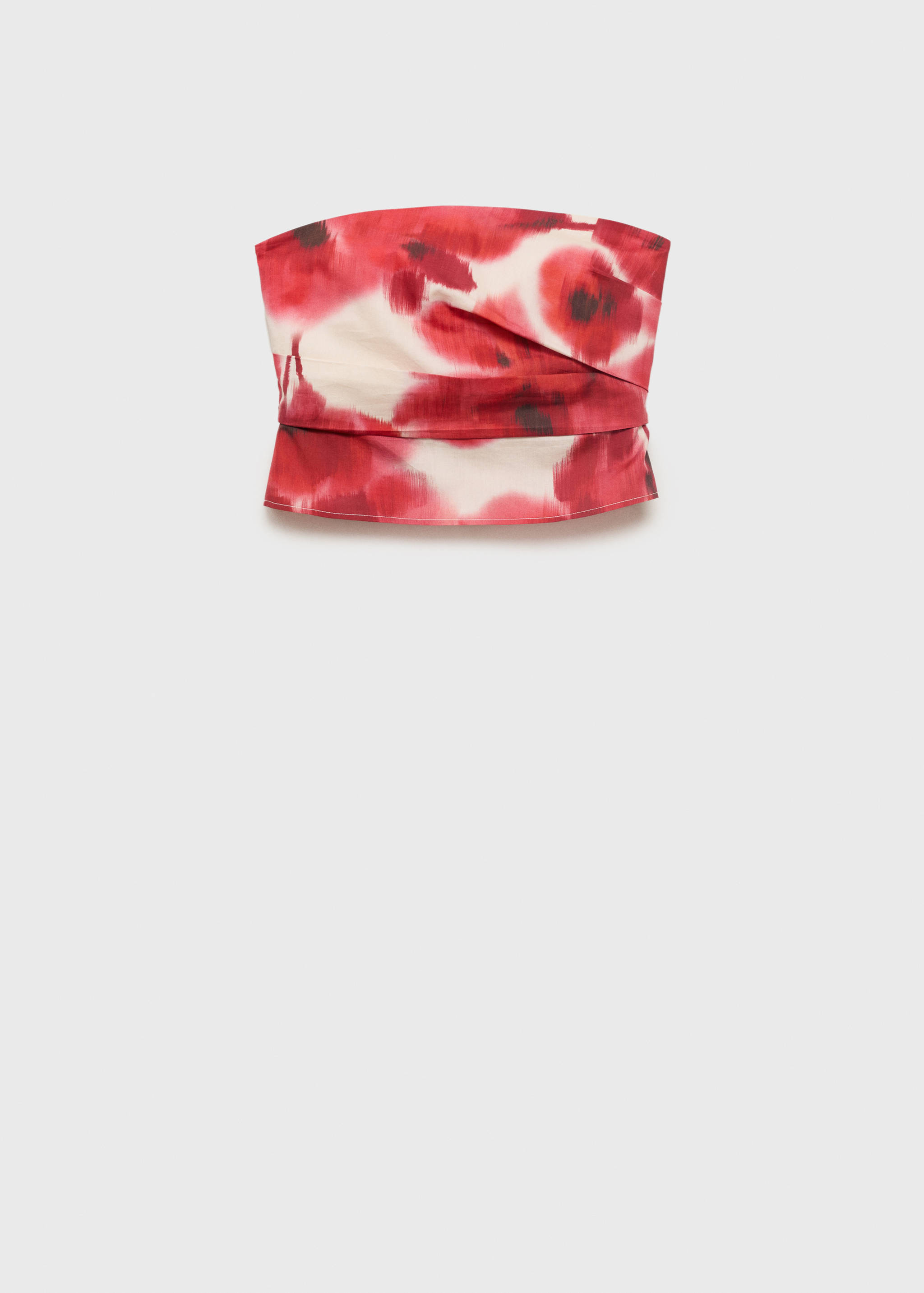 Top bandeau com estampado floral - Artigo sem modelo