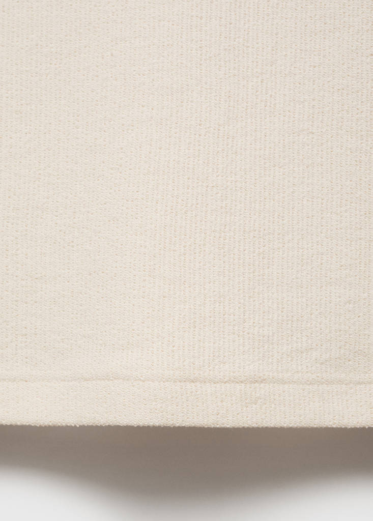 Regular-fit textured polo shirt — Ecru