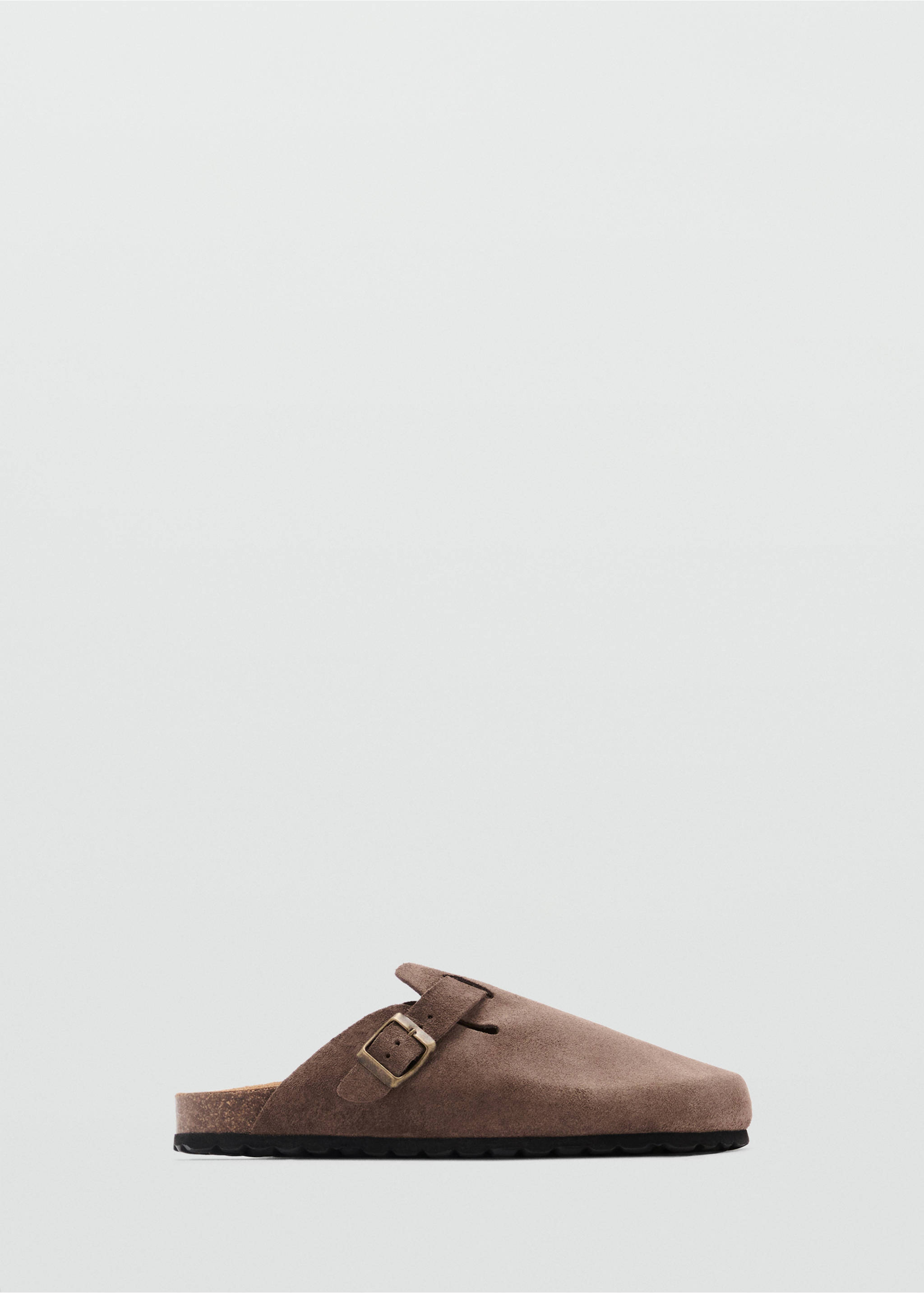 Suede leather clogs - Article without model, Medium Brown. Ref: 17091292-00.