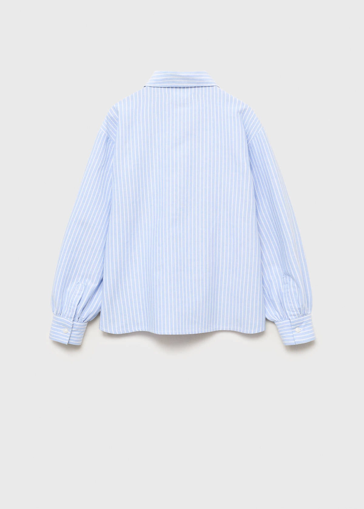 Striped cotton shirt — Blue