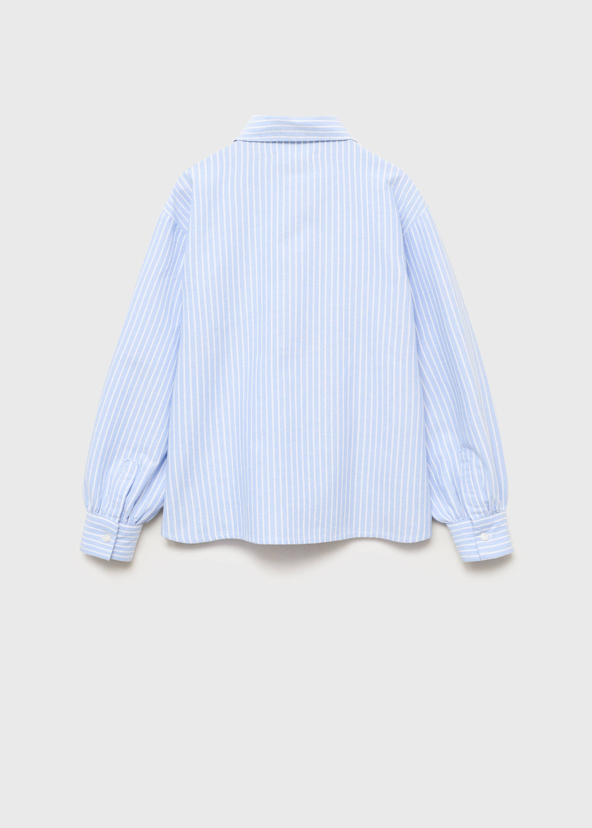 Striped cotton shirt - Reverse of the article