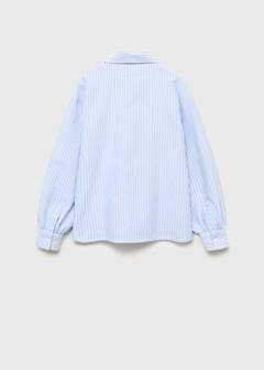 Striped cotton shirt — Blue 5