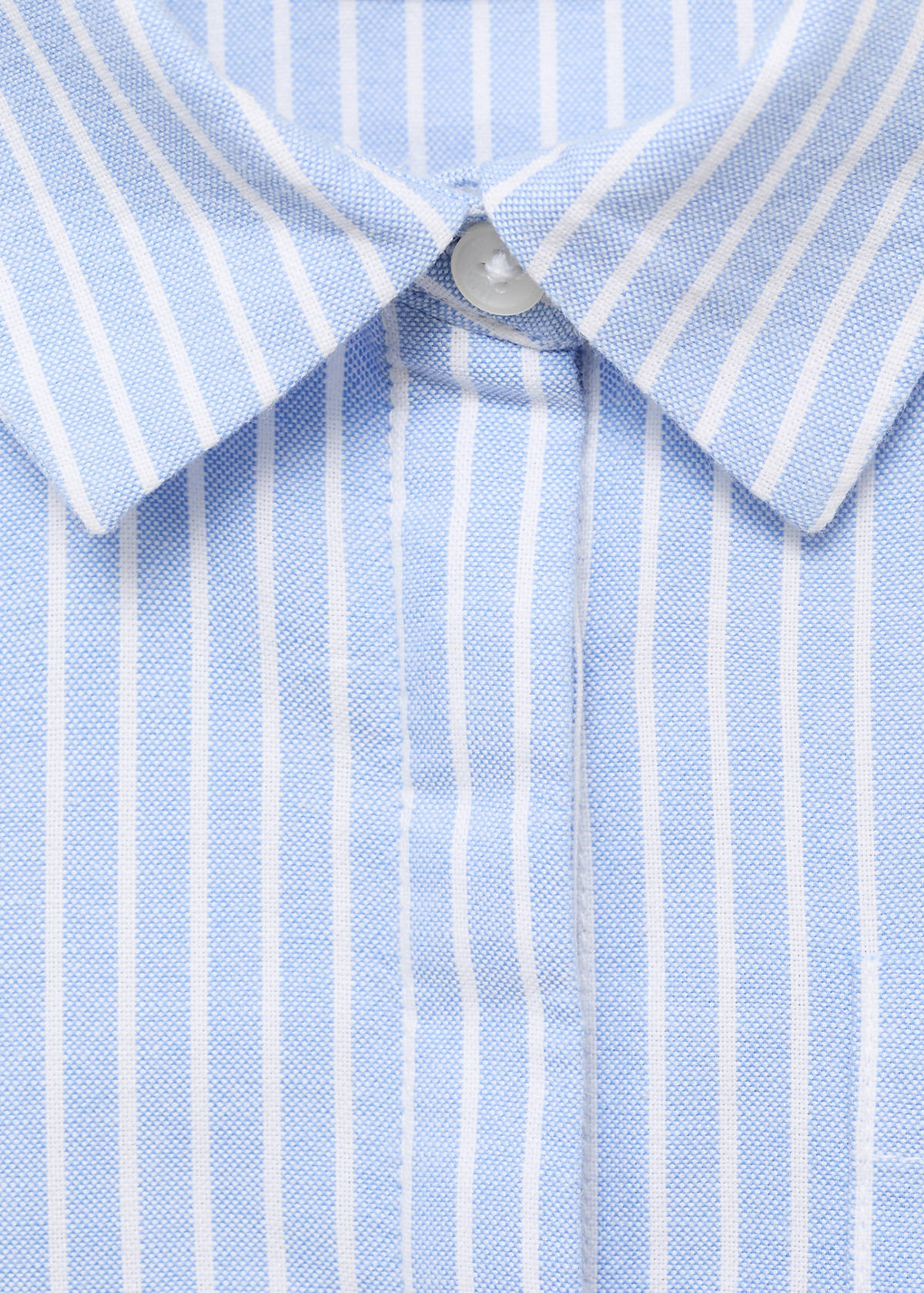 Striped cotton shirt — Blue
