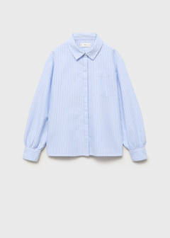Striped cotton shirt — Blue 2