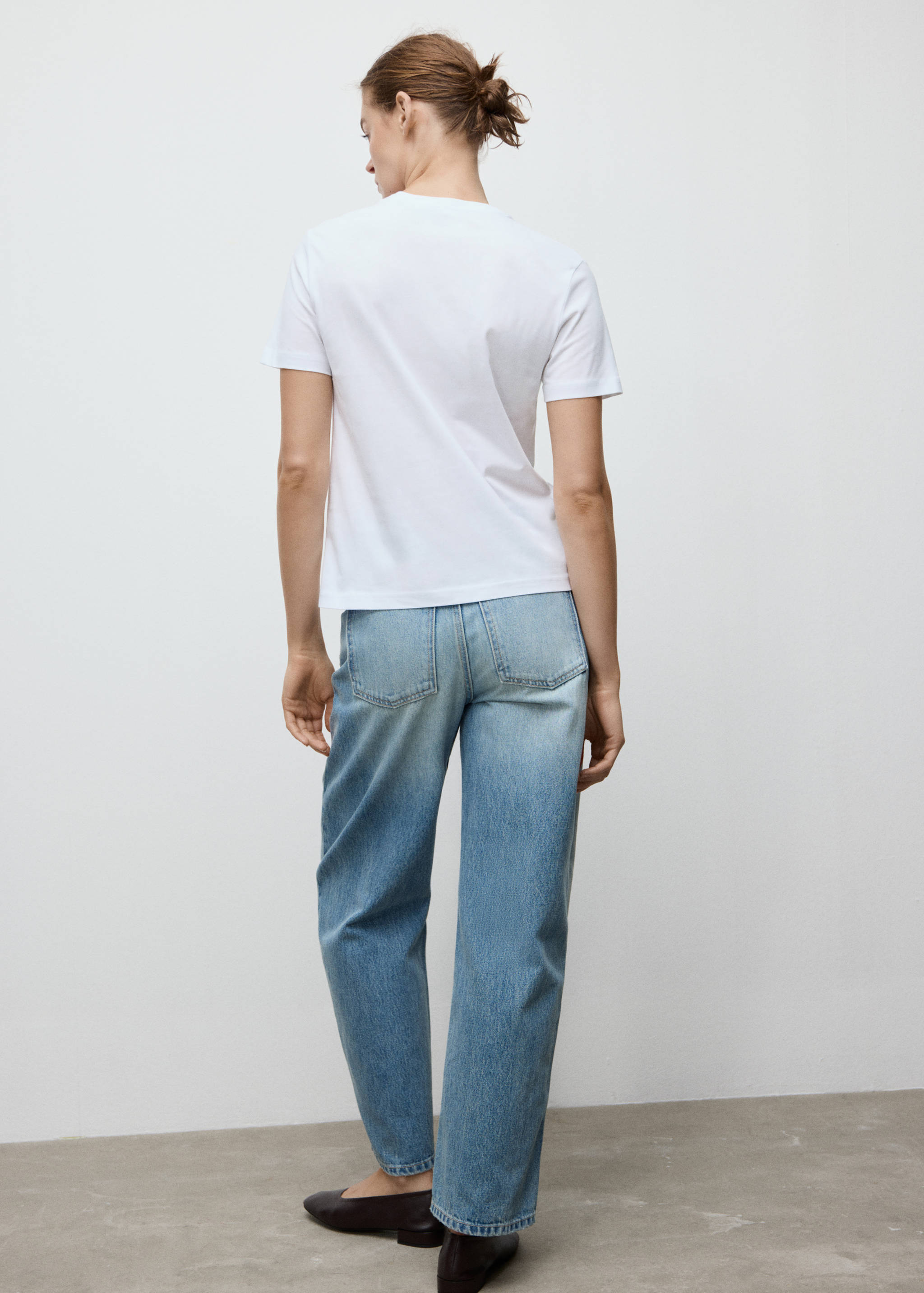 Cotton short-sleeved t-shirt - Reverse of the article