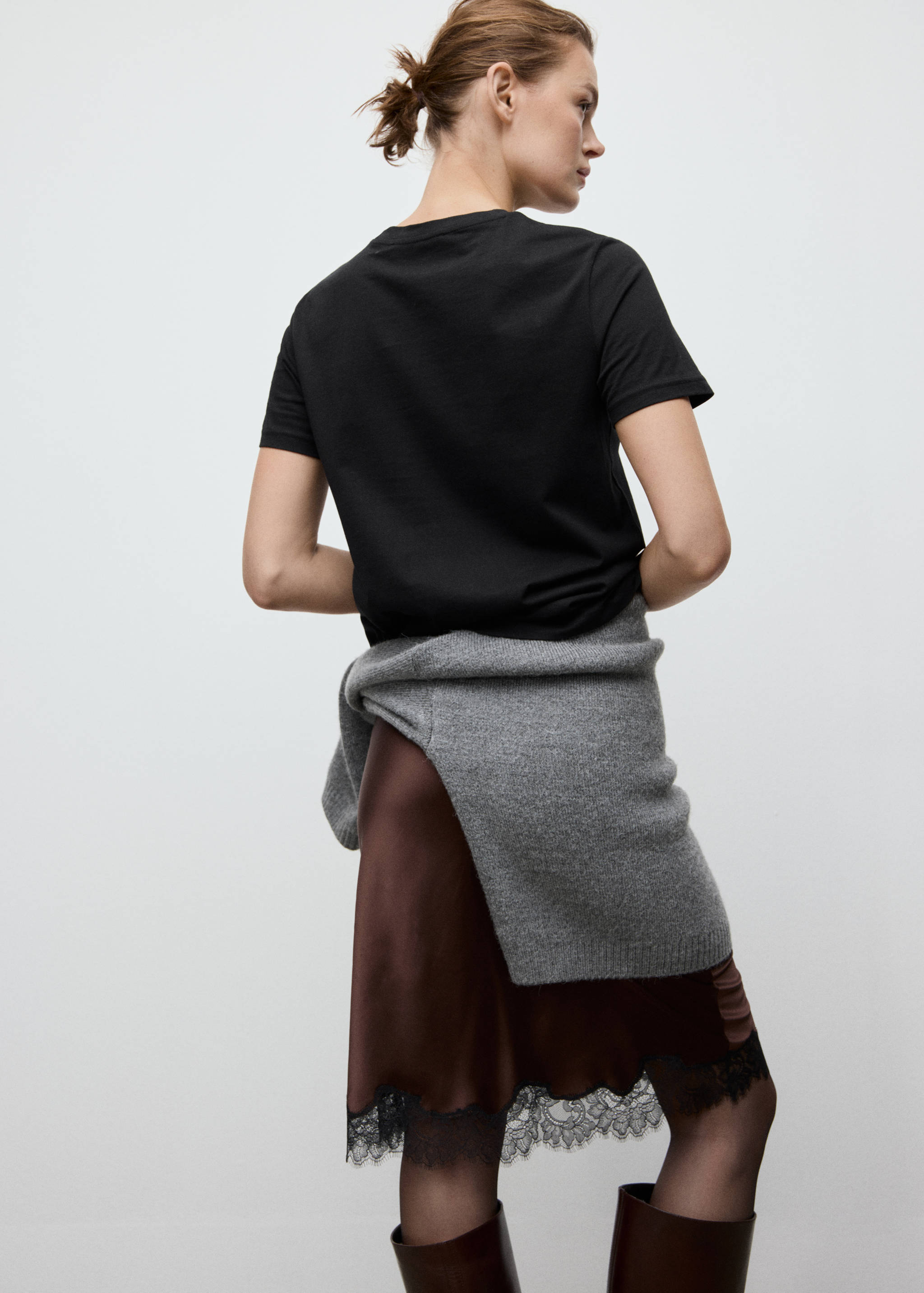 Cotton short-sleeved t-shirt - Reverse of the article