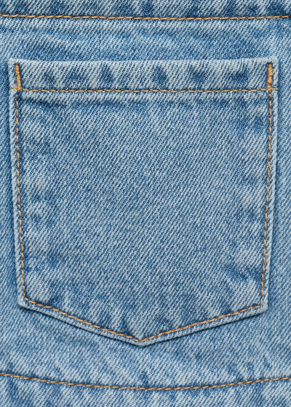Frills denim dungarees — Medium Blue