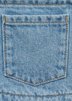 Frills denim dungarees — Medium Blue 7