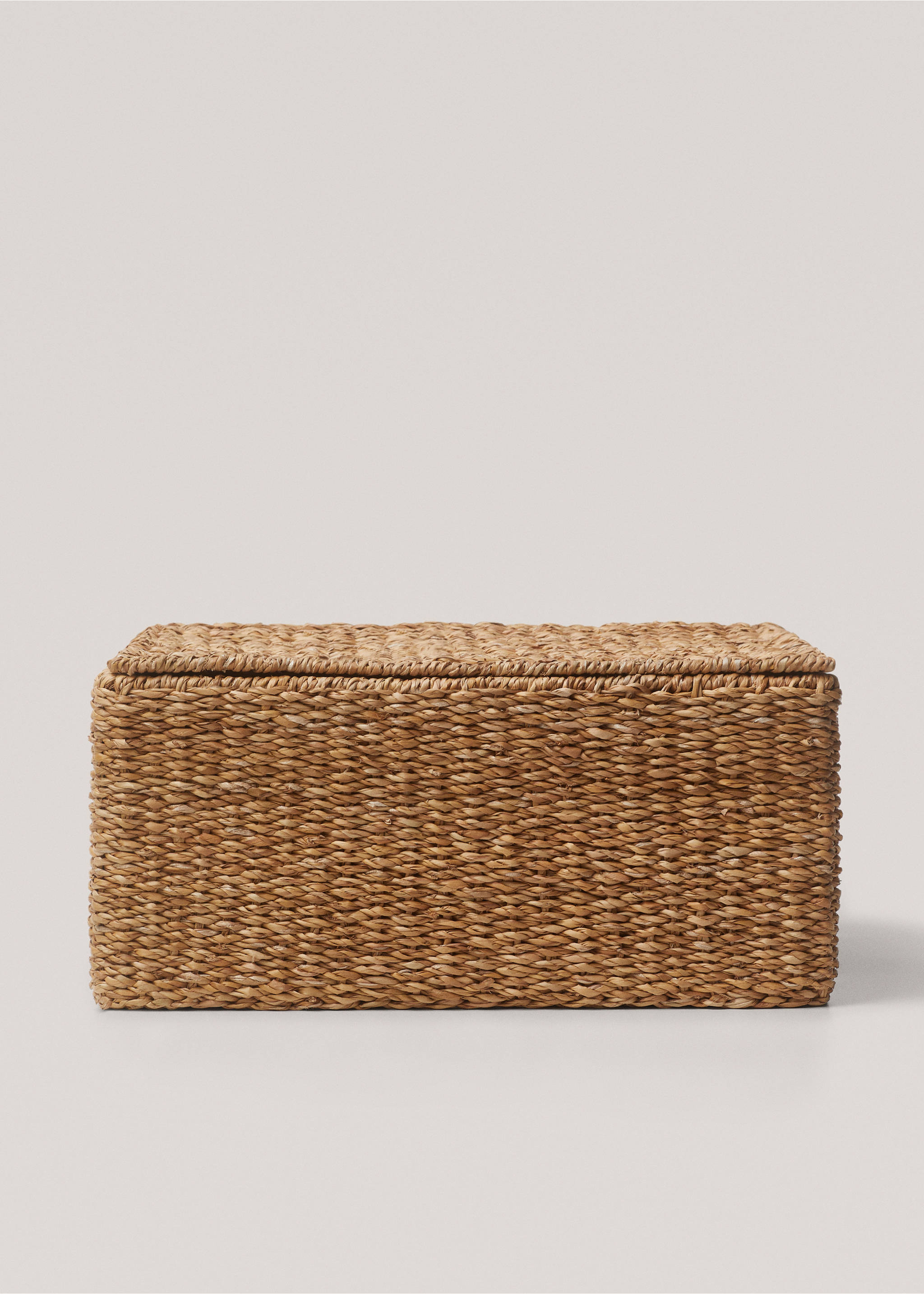 Small braided basket with handles - Article without model, Brown. Ref: 17091518-00.