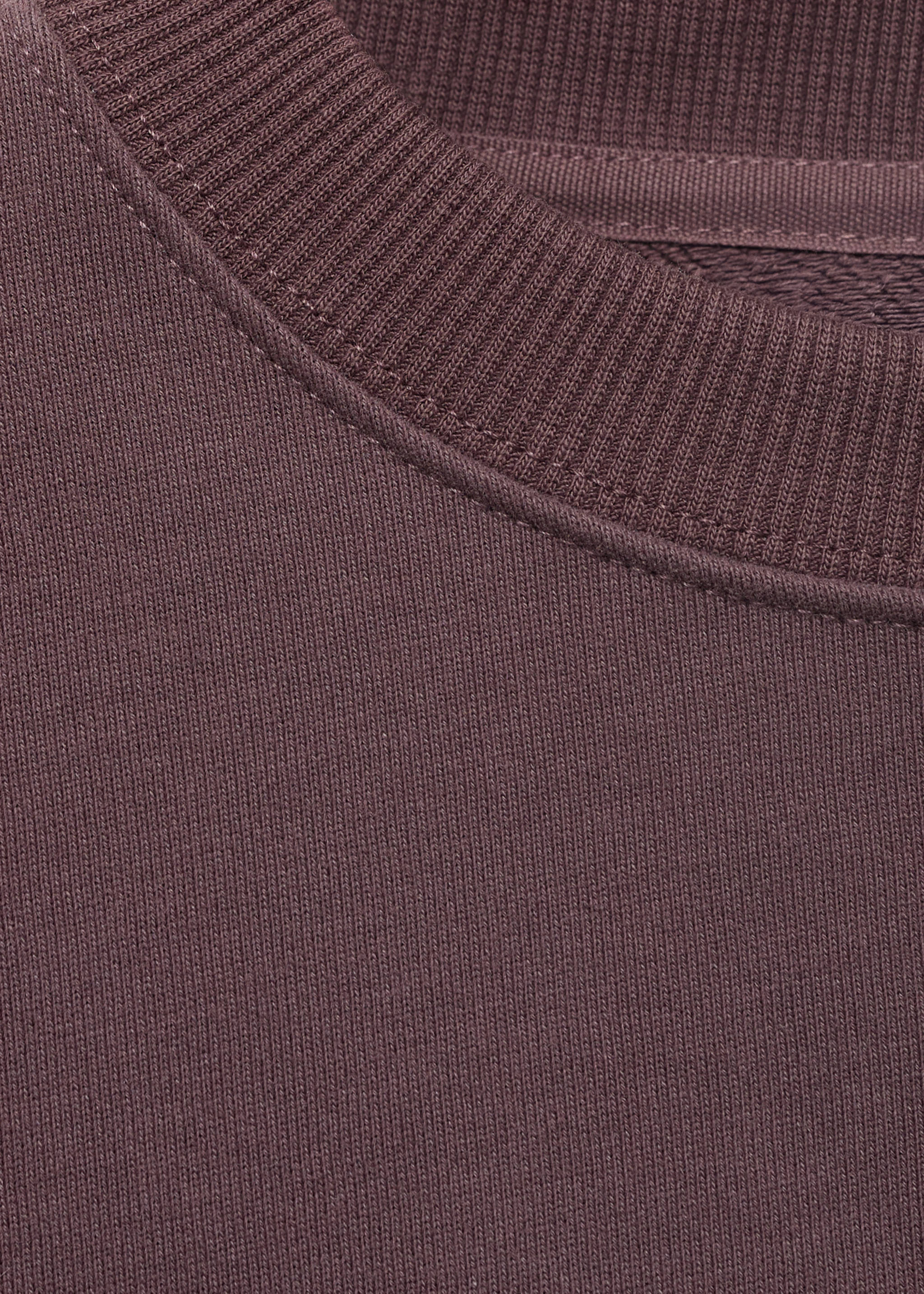 Plain organic cotton sweatshirt - Details of the article 8