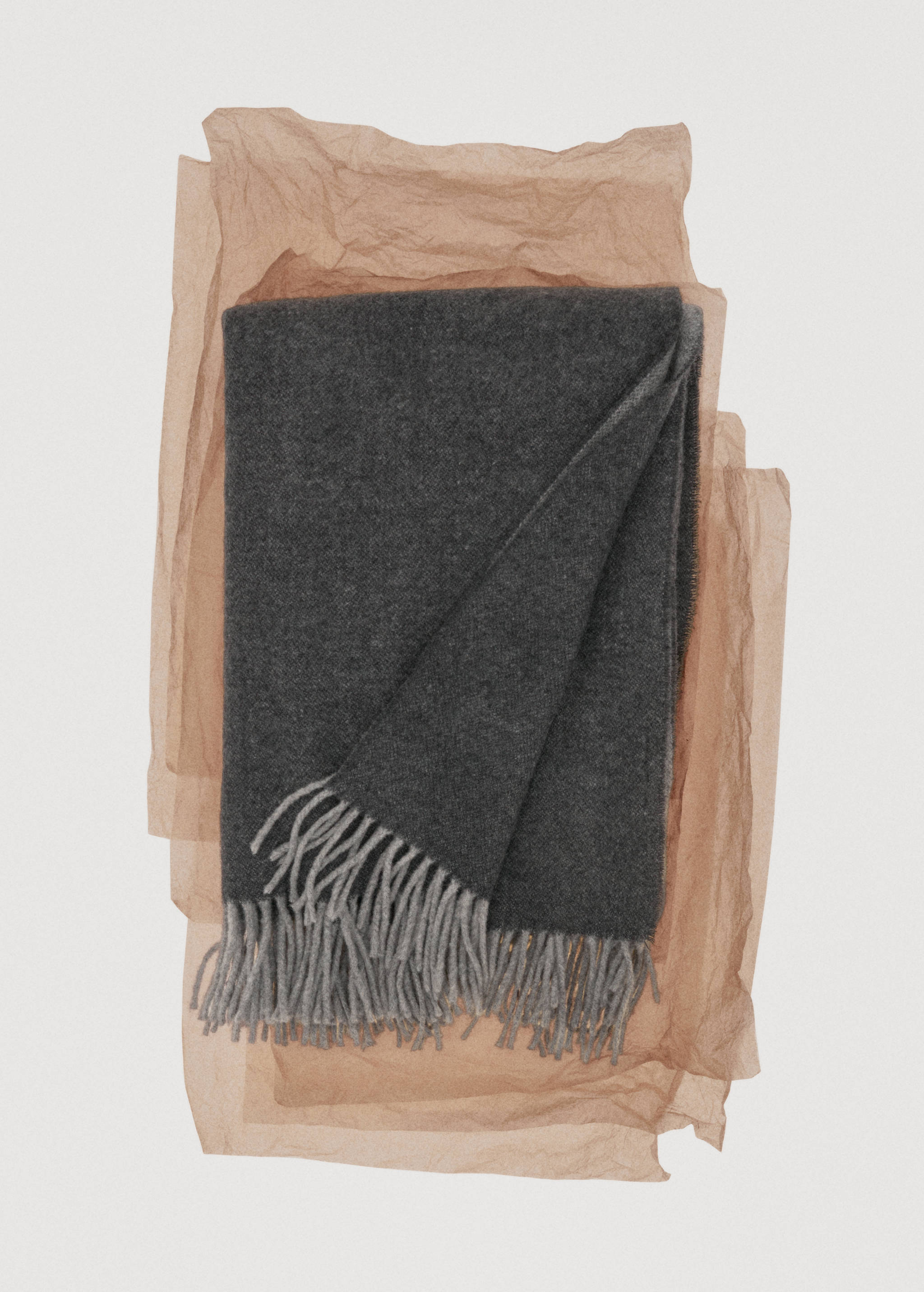 100% cashmere two-tone blanket - Details of the article 7