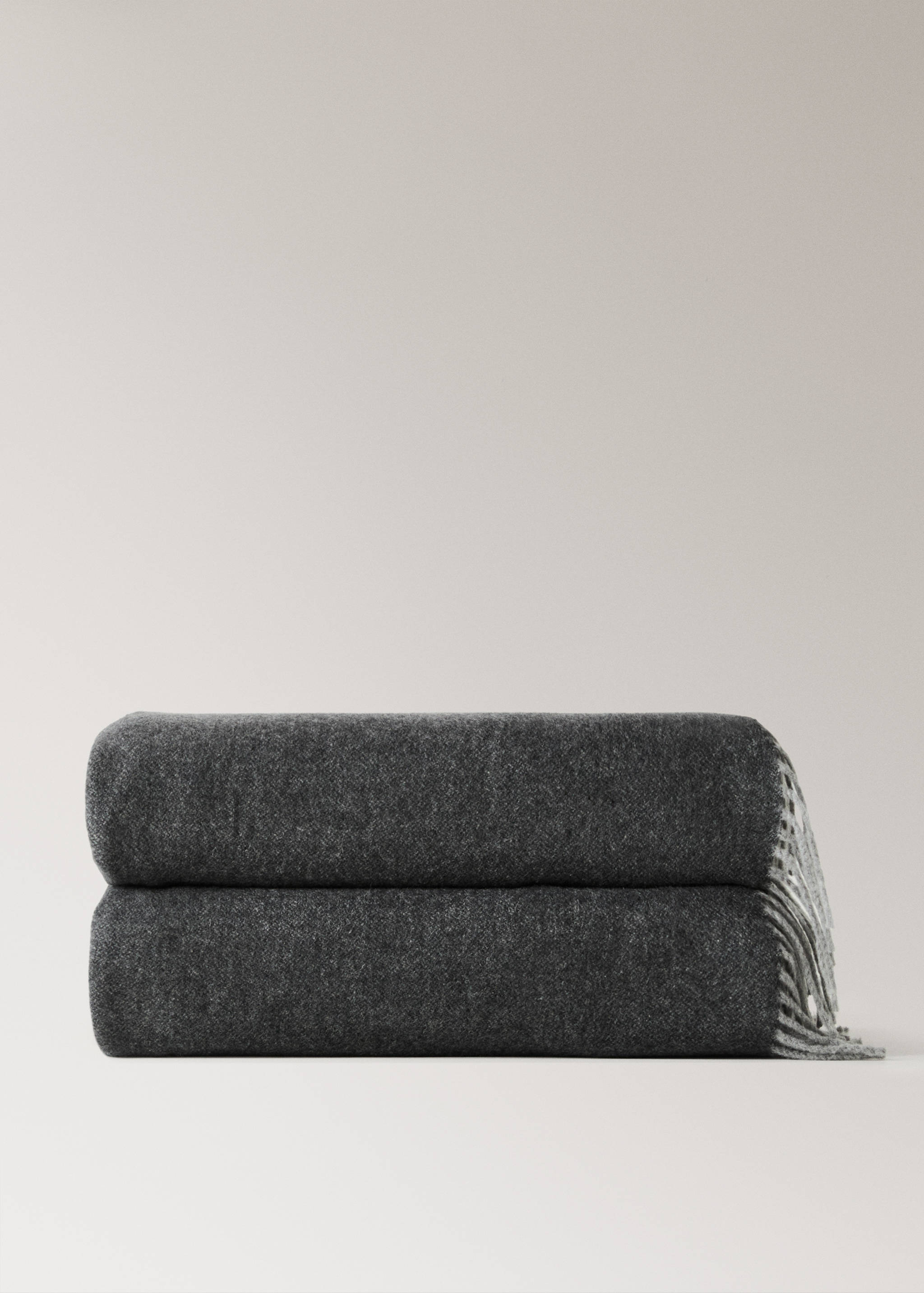 100% cashmere two-tone blanket - Article without model