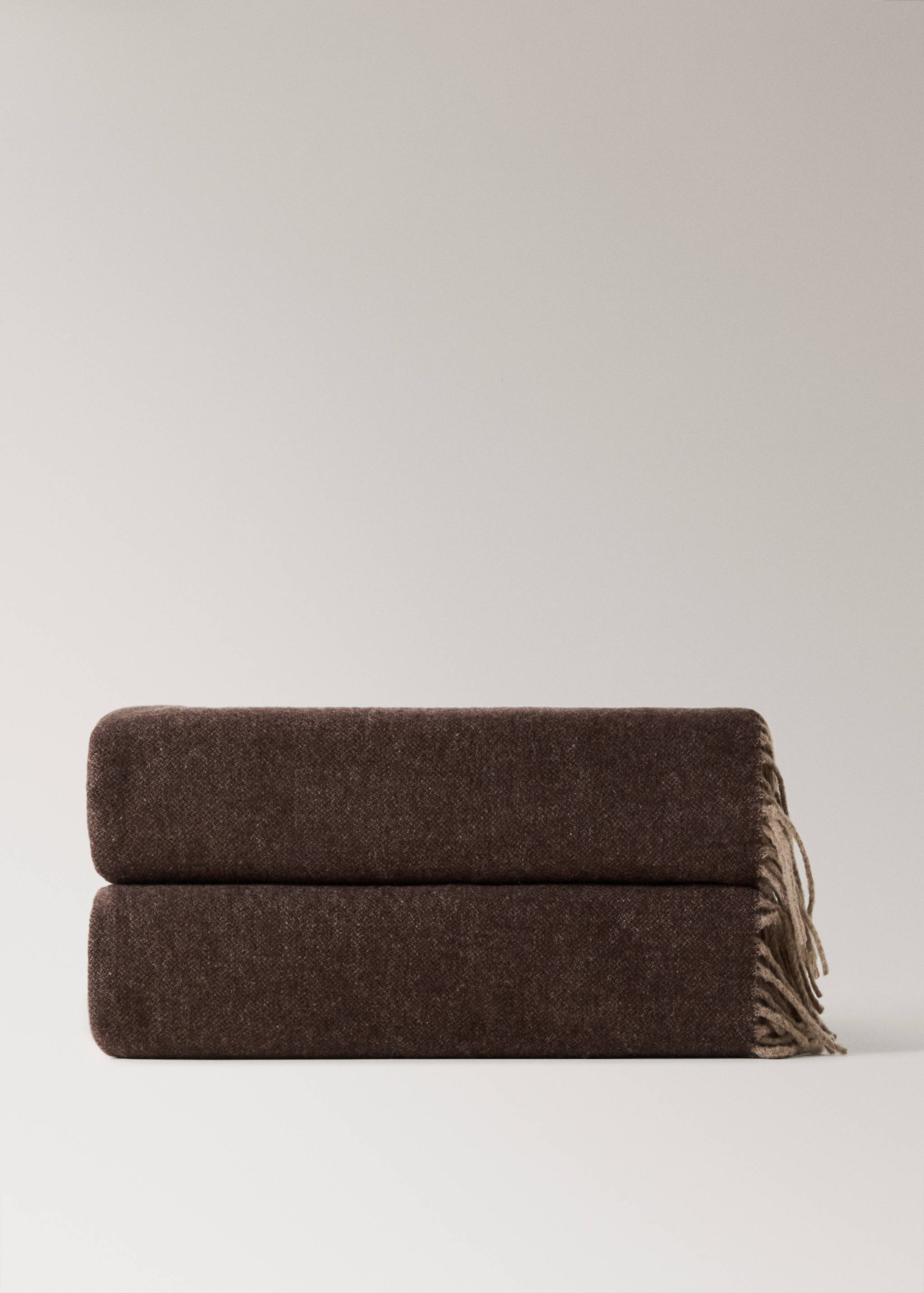 100% cashmere two-tone blanket - Article without model