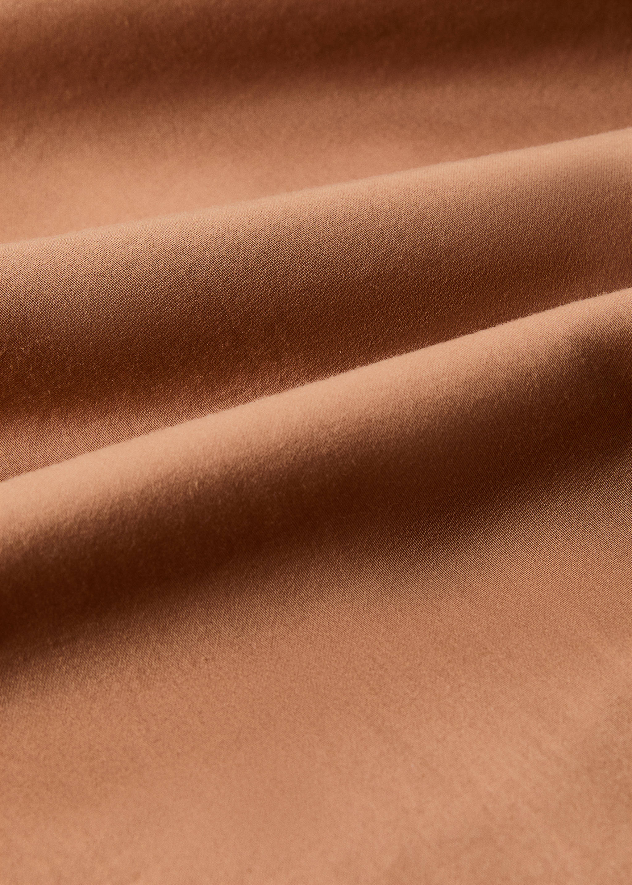 Washed cotton satin fitted sheet Queen bed - Details of the article 2