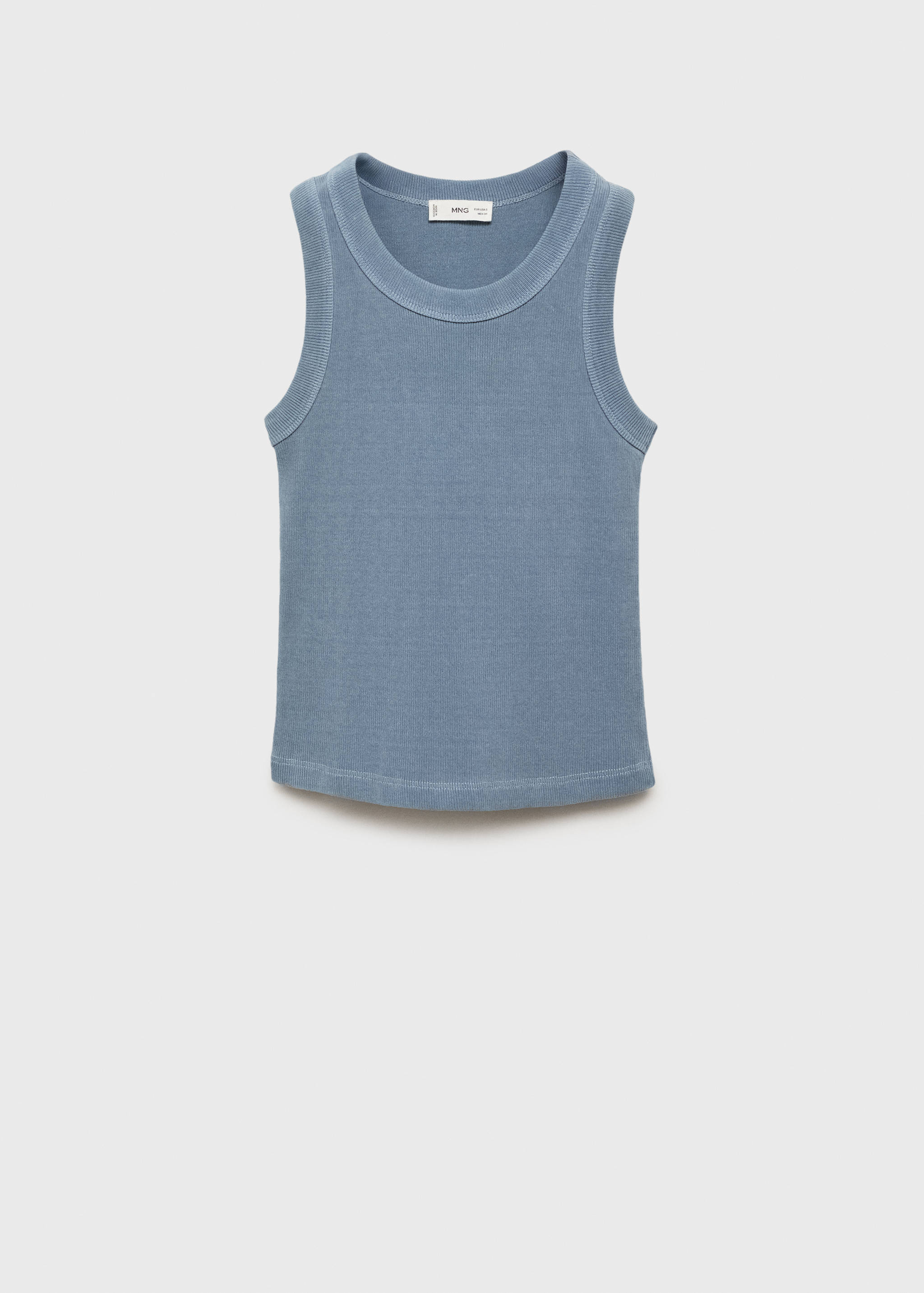 Top côtelé en coton - Article sans modèle