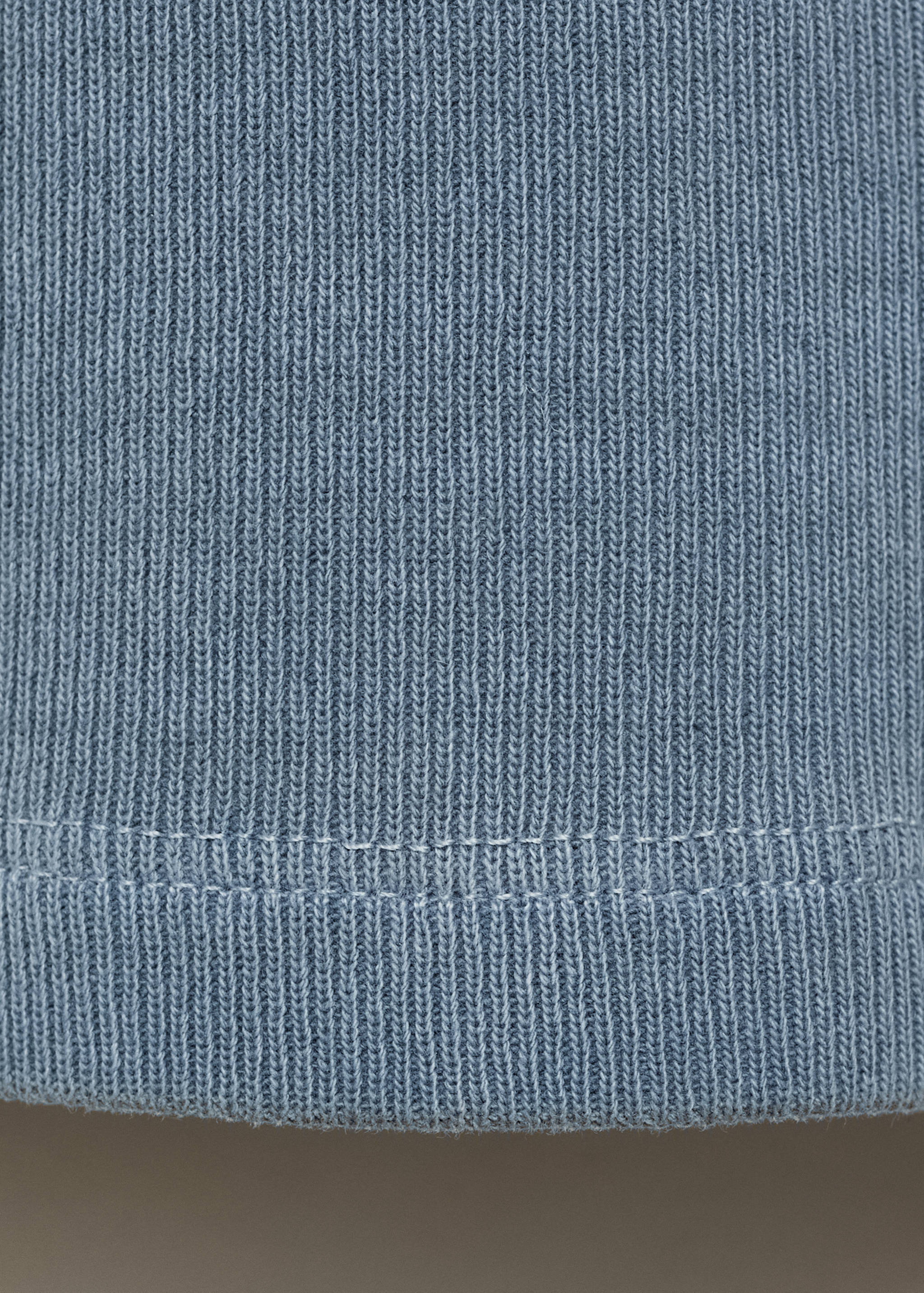 Top côtelé en coton - Détail de l'article 0