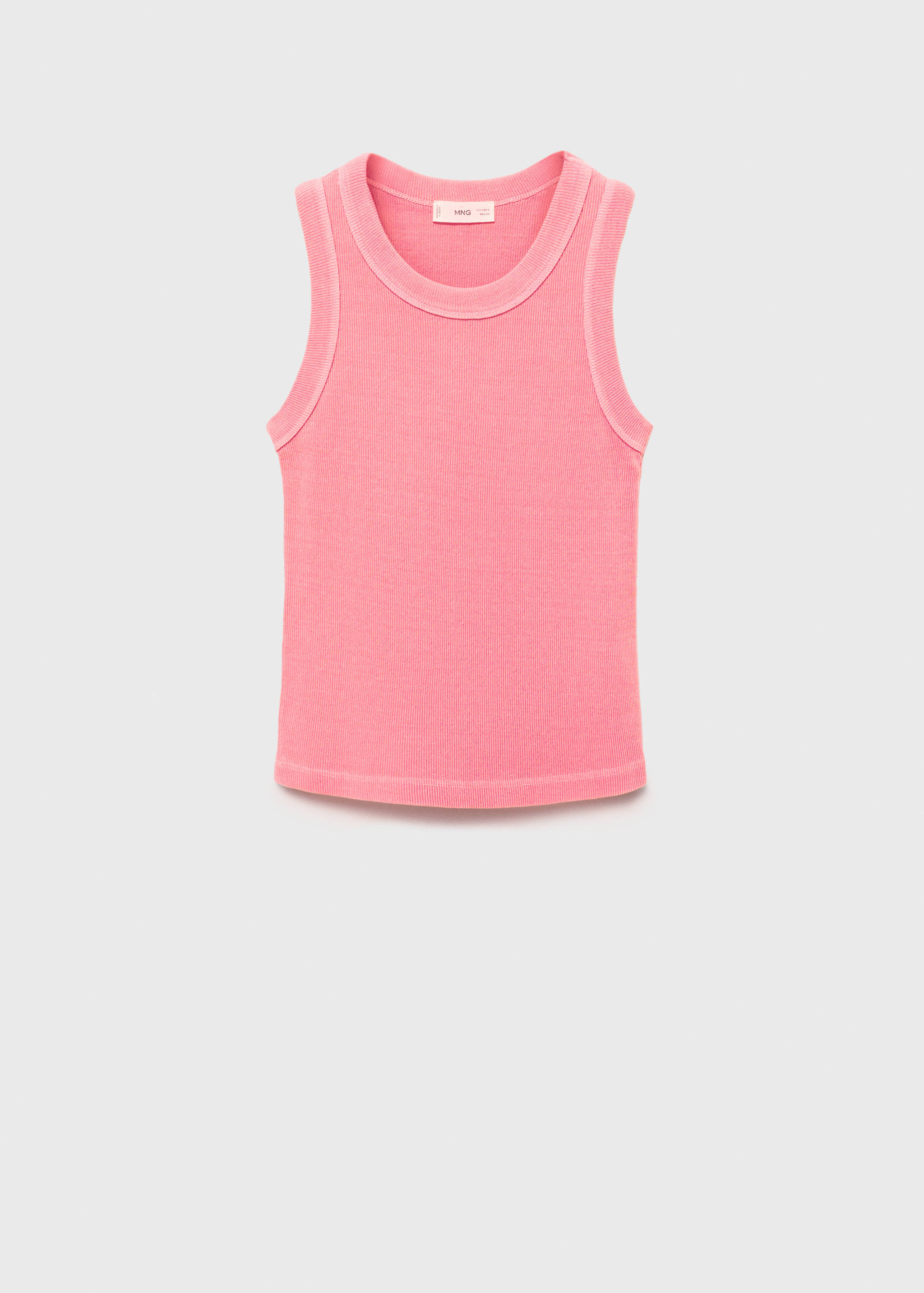 Top côtelé en coton - Article sans modèle