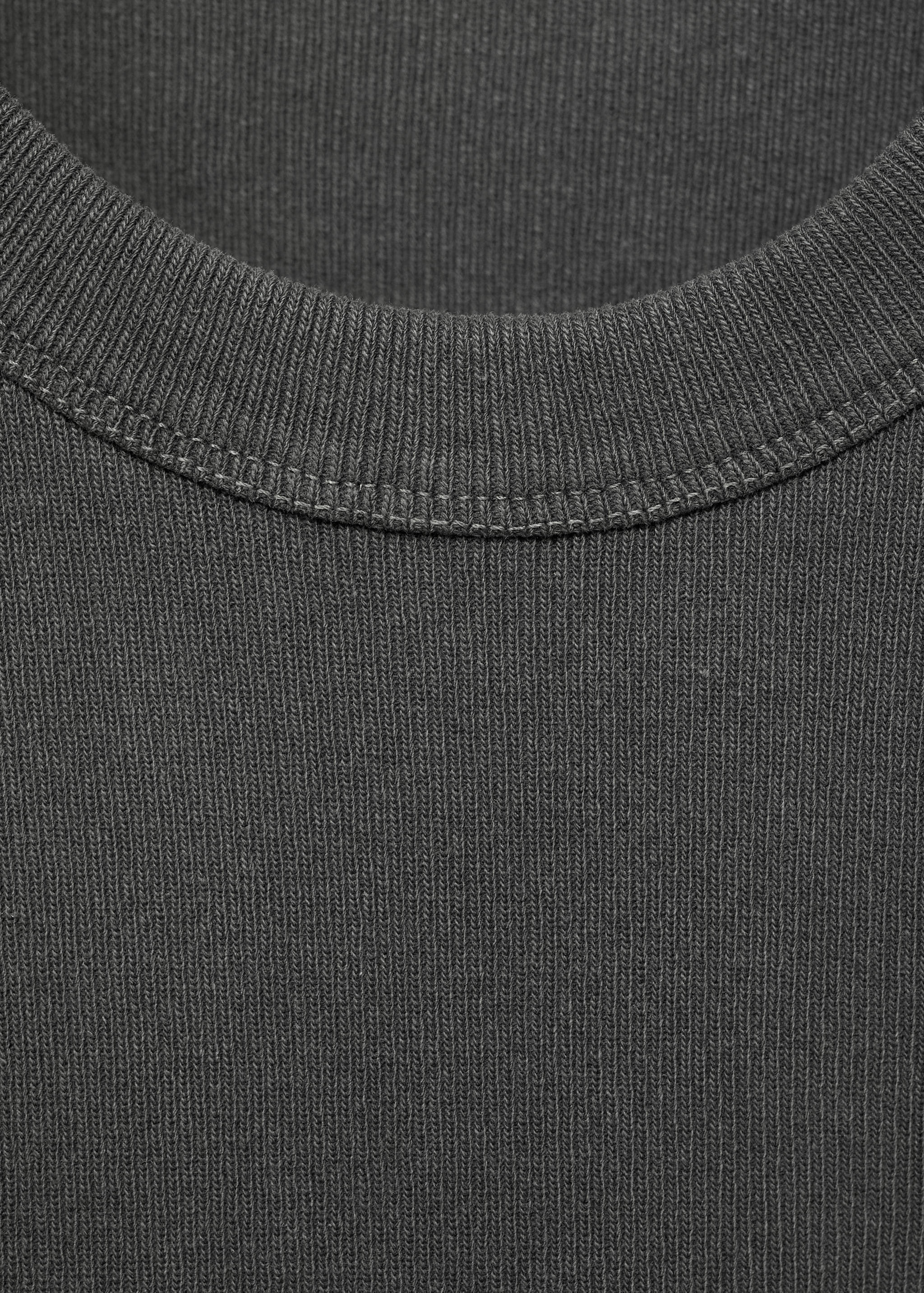 Ribbed cotton-blend top - Details of the article 8