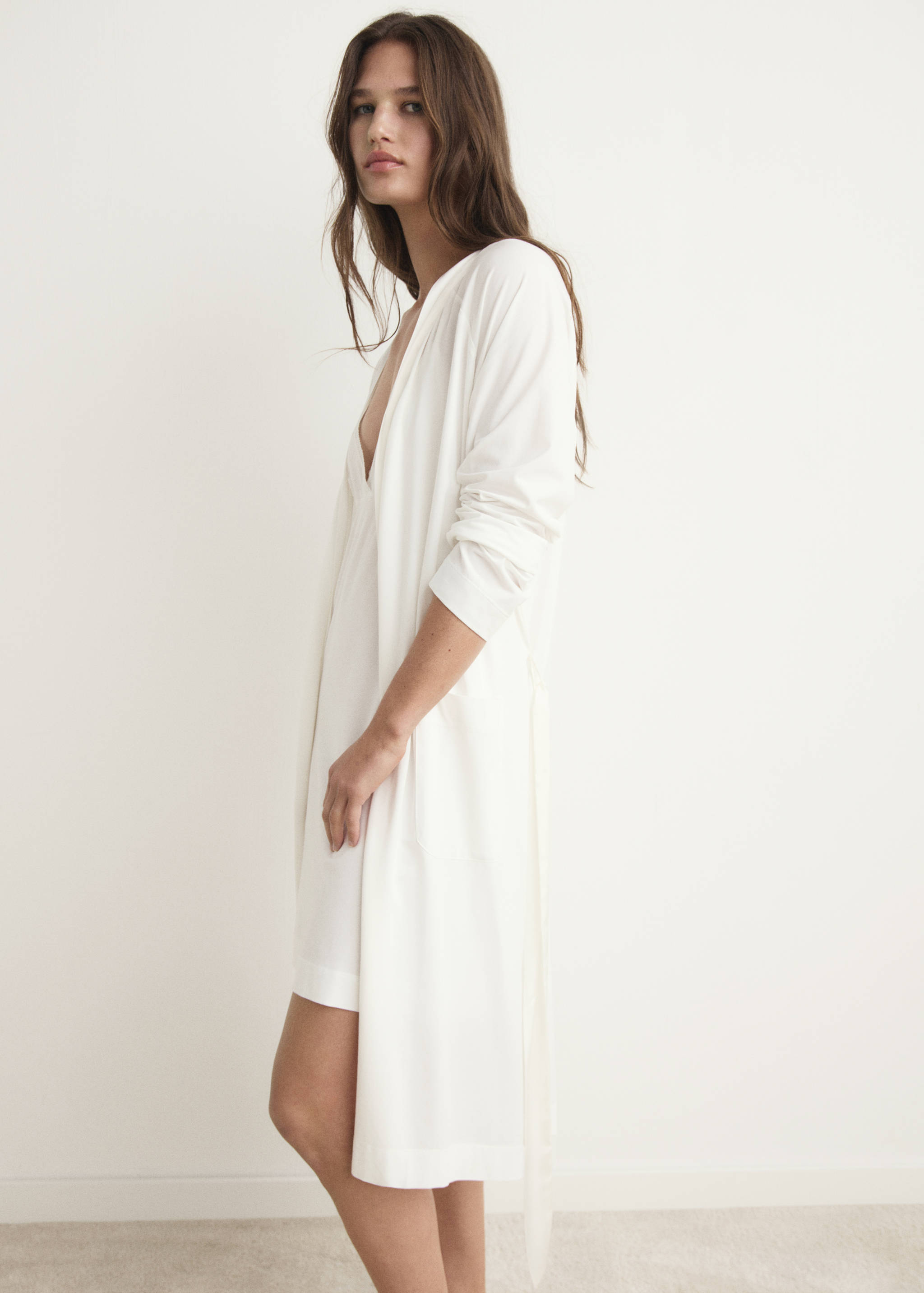 Katoenen badjas met satijnen bies - Detail van het artikel 2