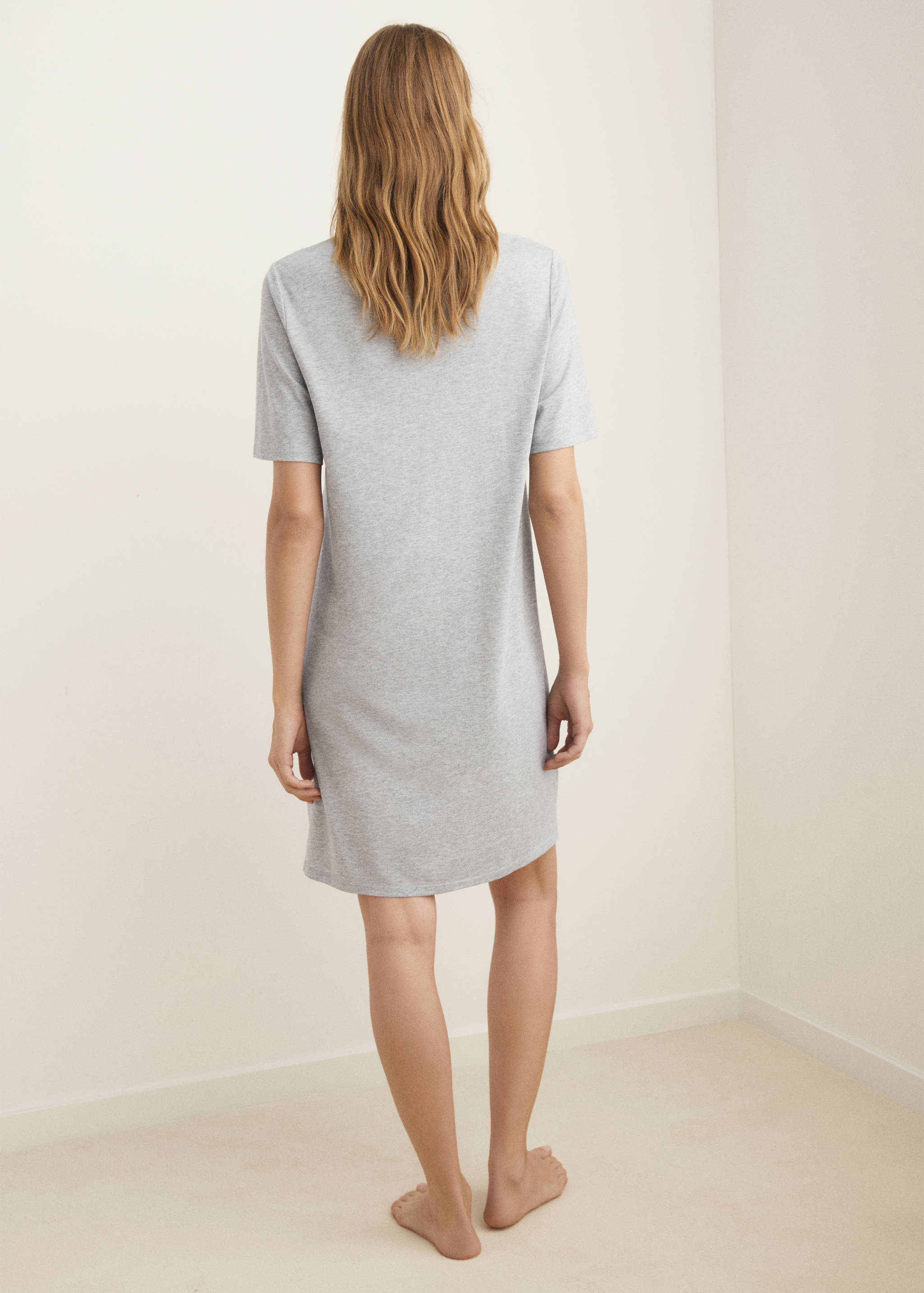 Lyocell cotton nightdress - Reverse of the article