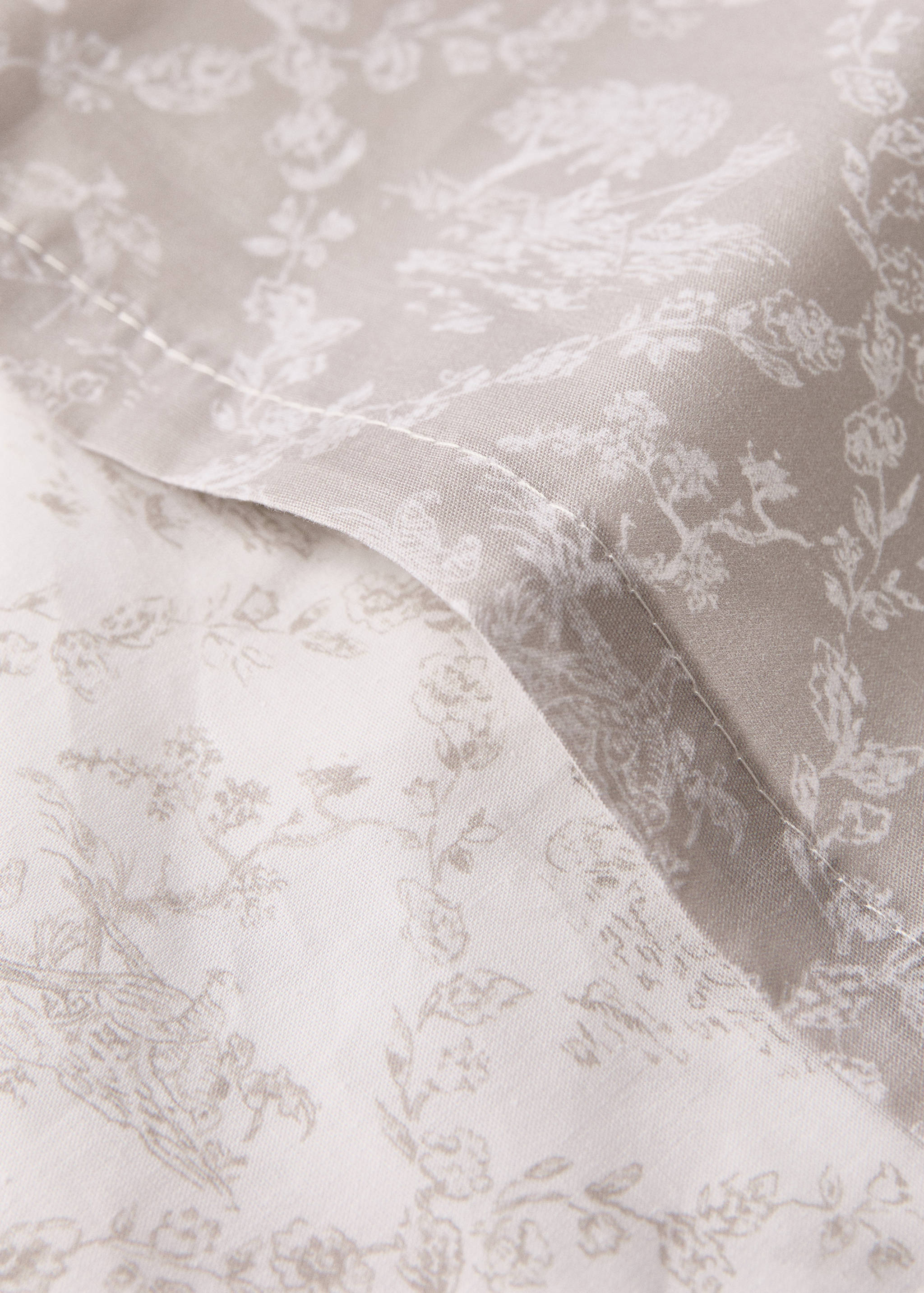Toile de Jouy percale cotton duvet cover for cot - Details of the article 1