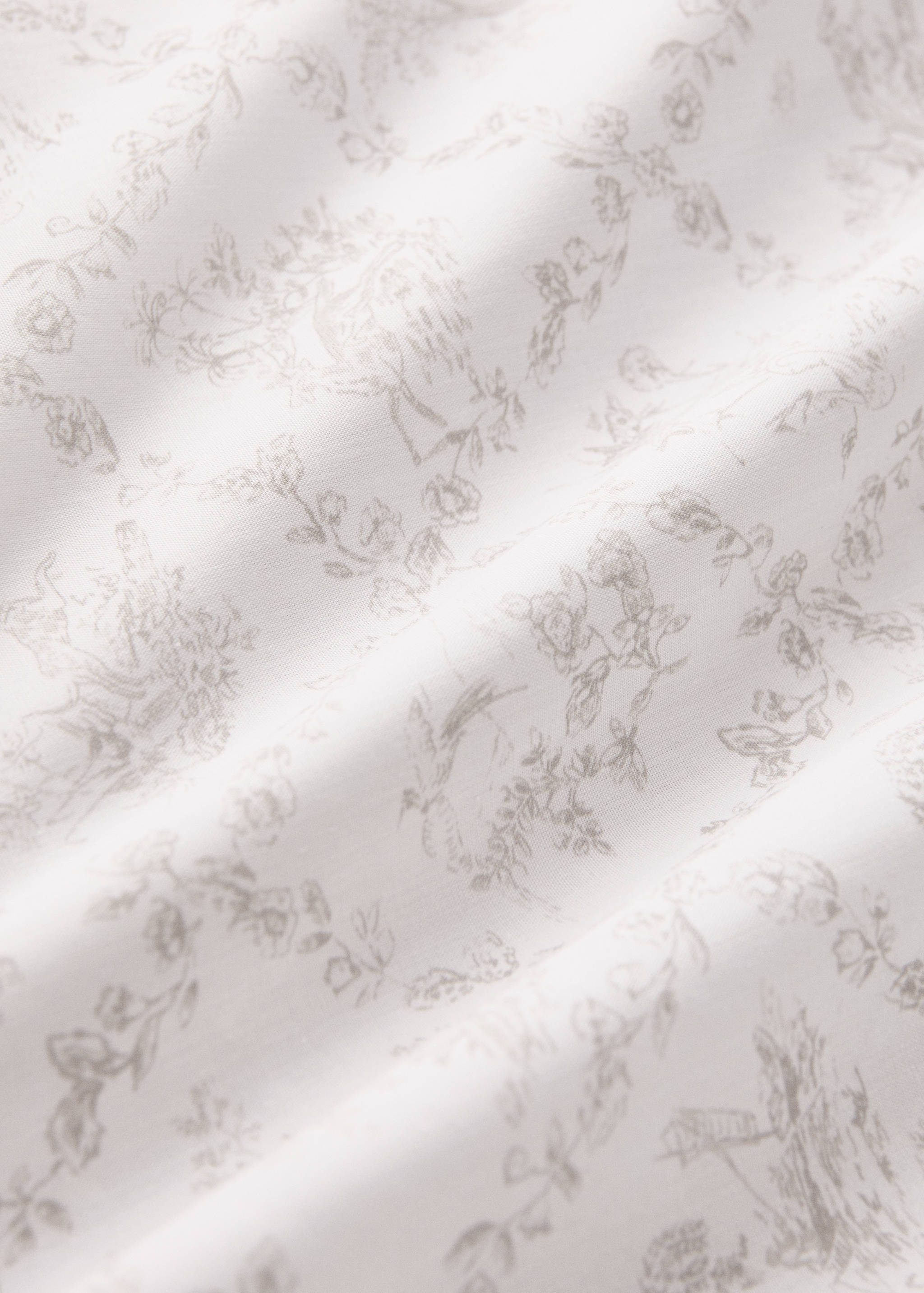 Toile de Jouy percale cotton duvet cover for cot - Details of the article 2