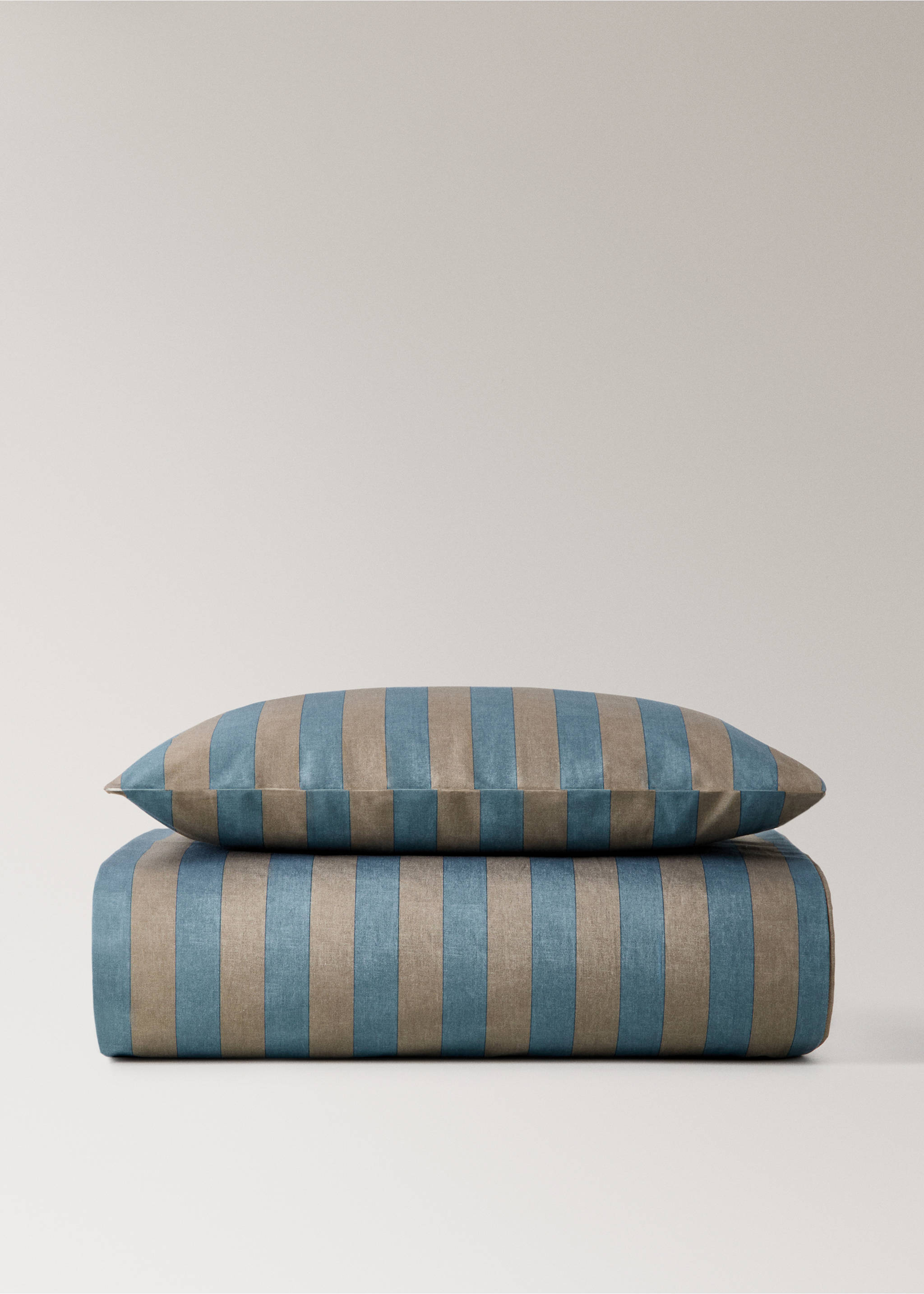 Beşik için kodak çizgili  yorgan kılıfı - Modelsiz ürün, Mavi. Ref: 17091549-00.