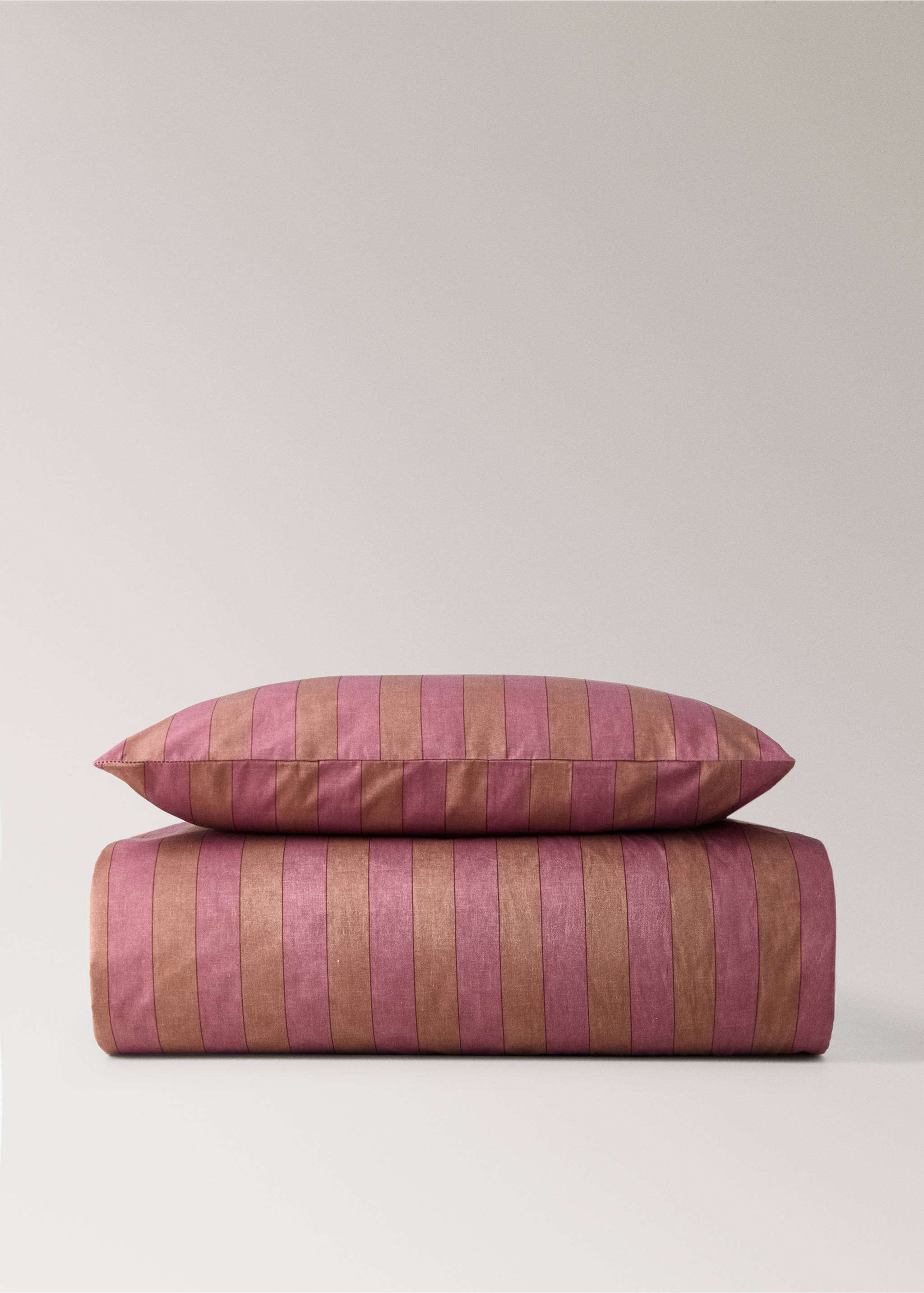 Beşik için kodak çizgili  yorgan kılıfı - Modelsiz ürün, Pembe. Ref: 17091549-00.