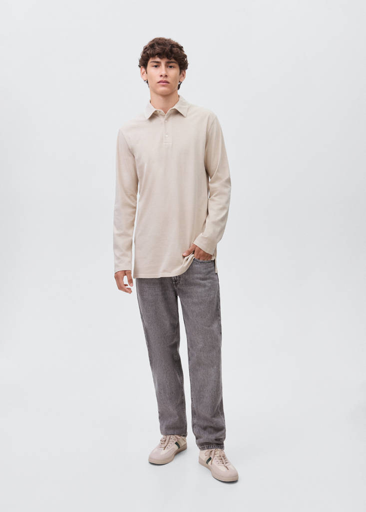 Cotton basic polo shirt
