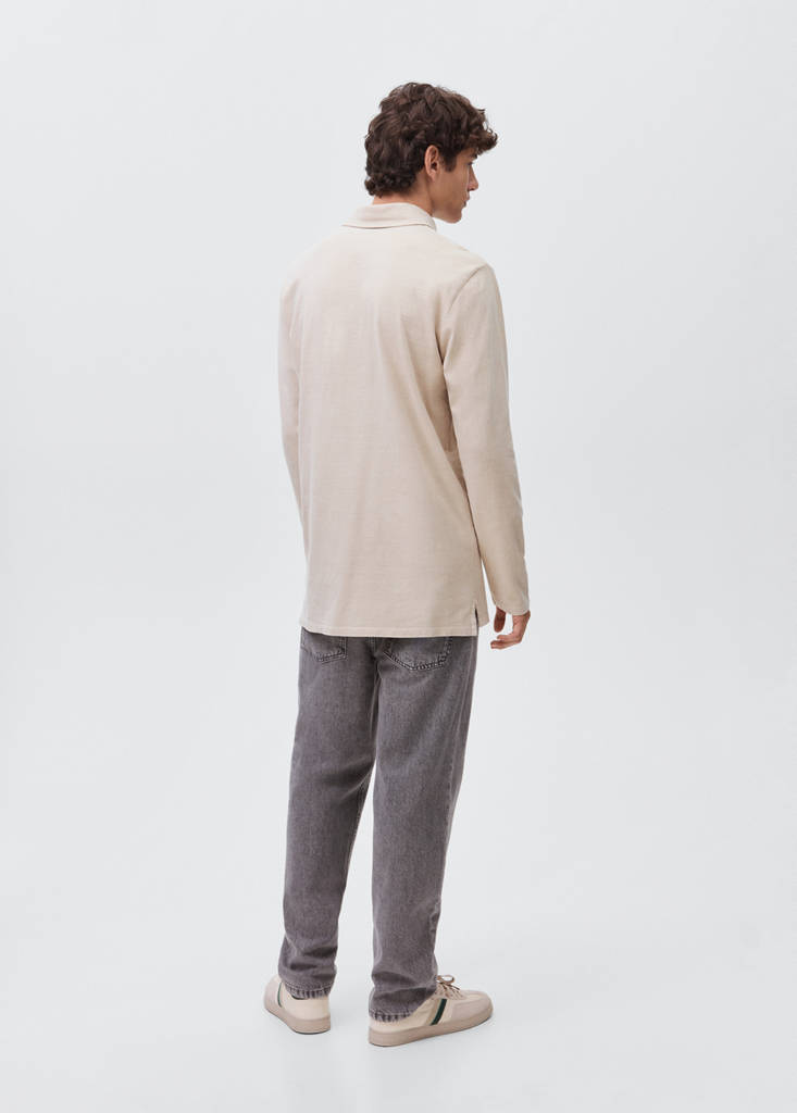 Cotton basic polo shirt - thumbnail 3
