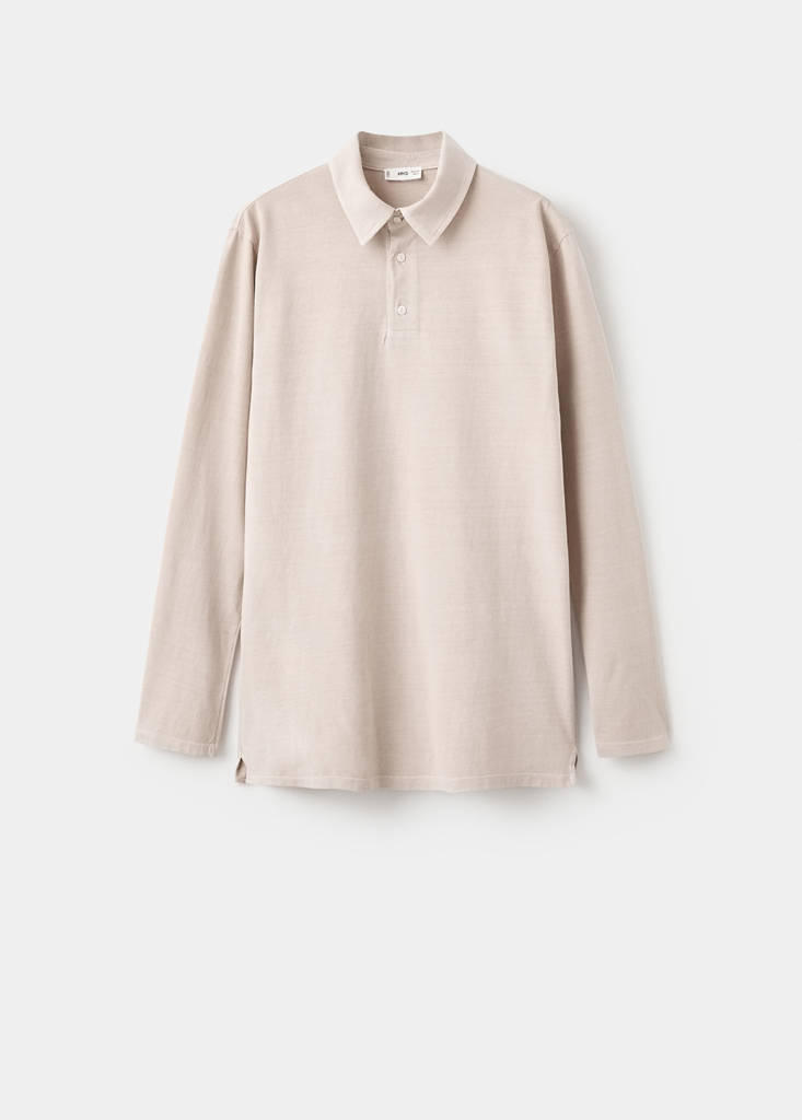 Cotton basic polo shirt - thumbnail 4