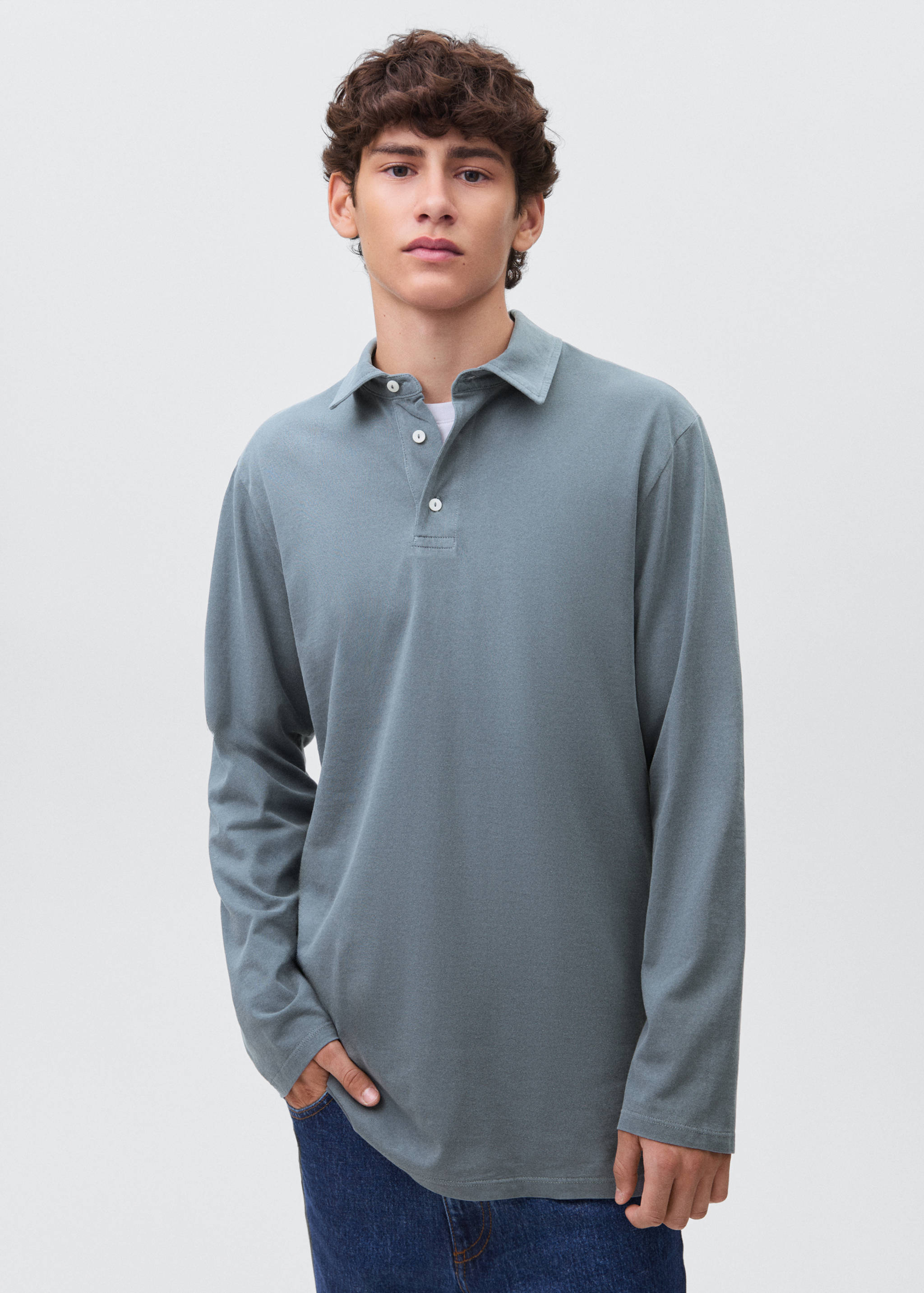 Polo básico algodón - Plano medio