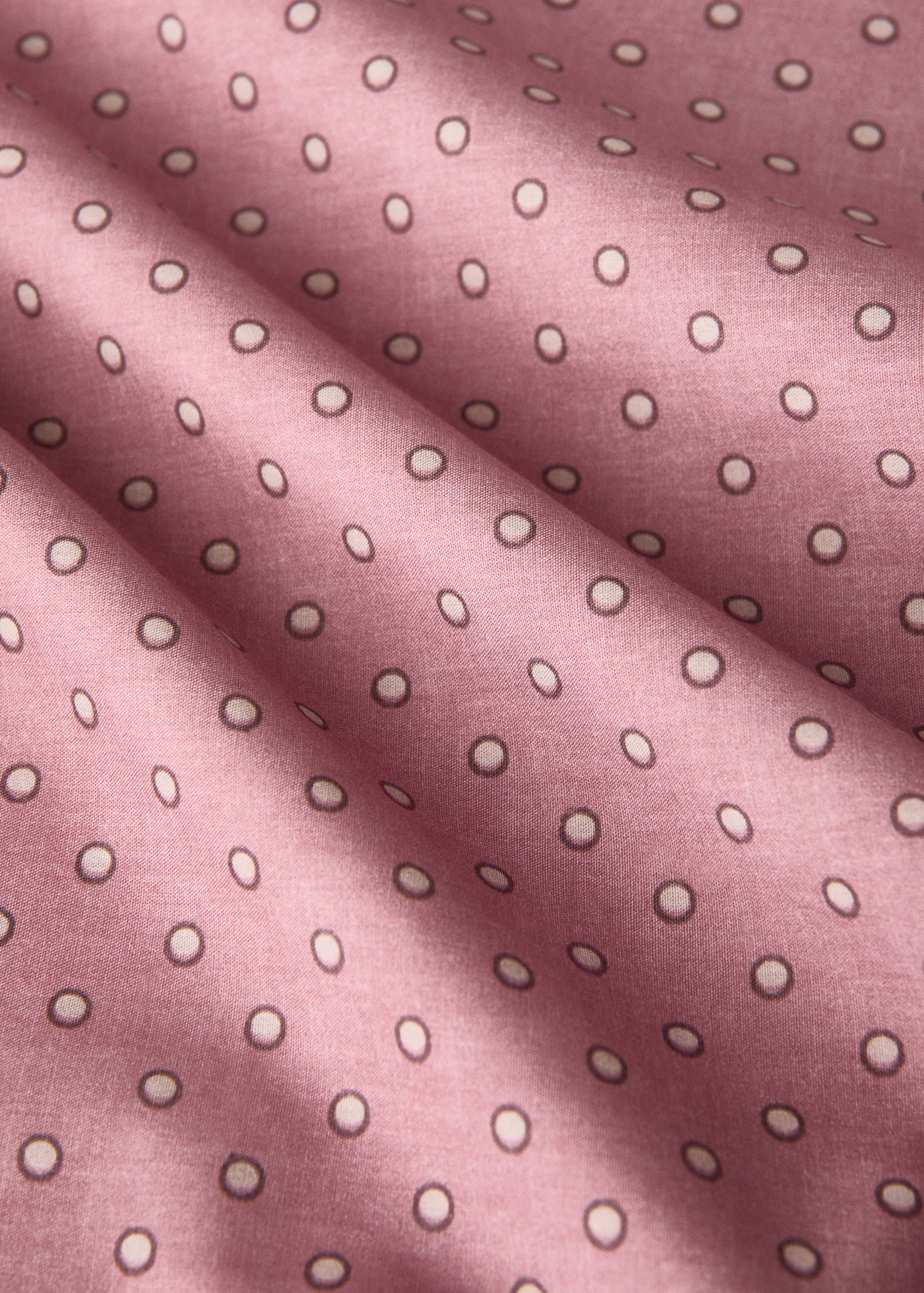 Reversible cotton polka-dot duvet cover for cot - Details of the article 2