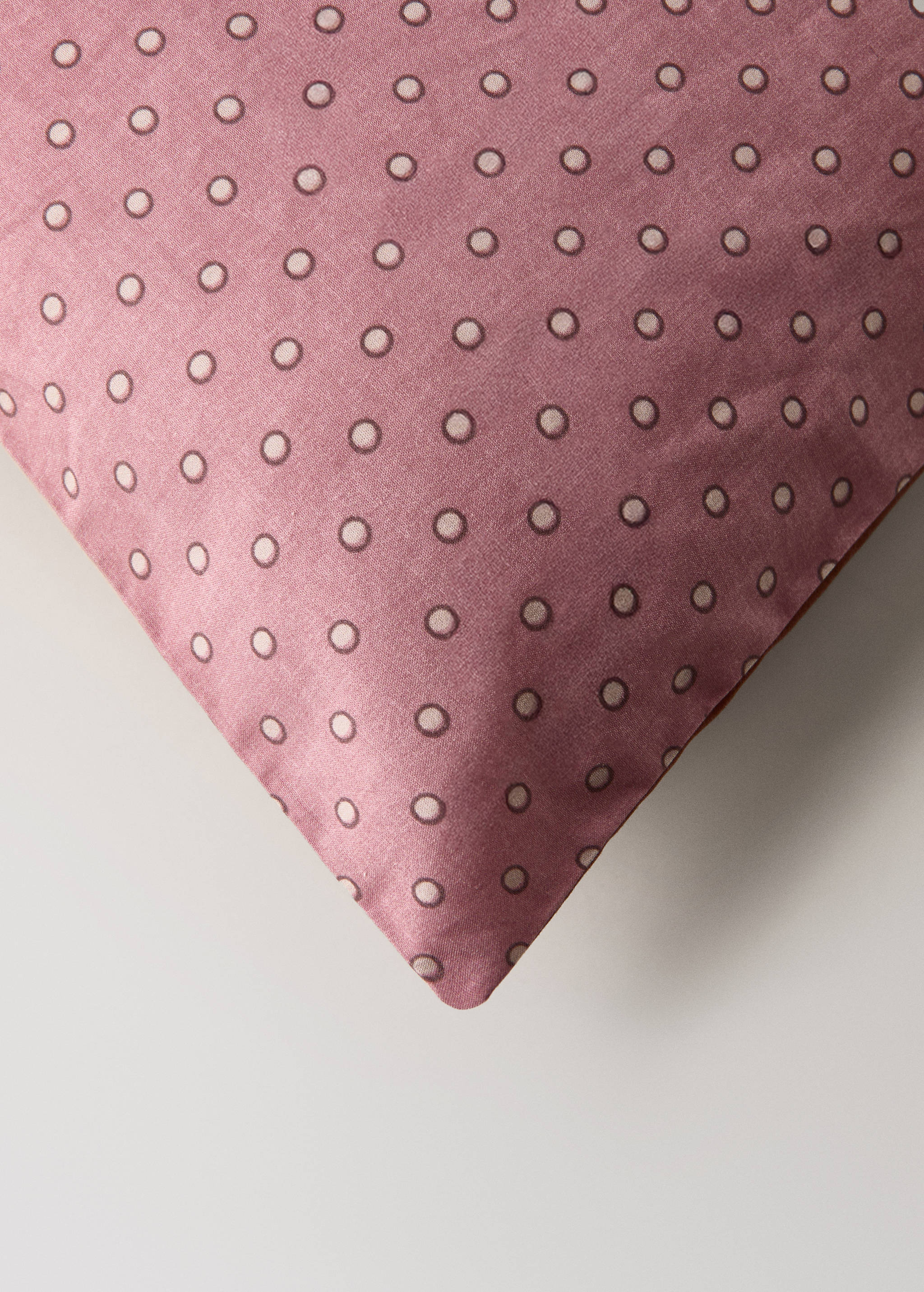 Reversible cotton polka-dot duvet cover for cot - Details of the article 3